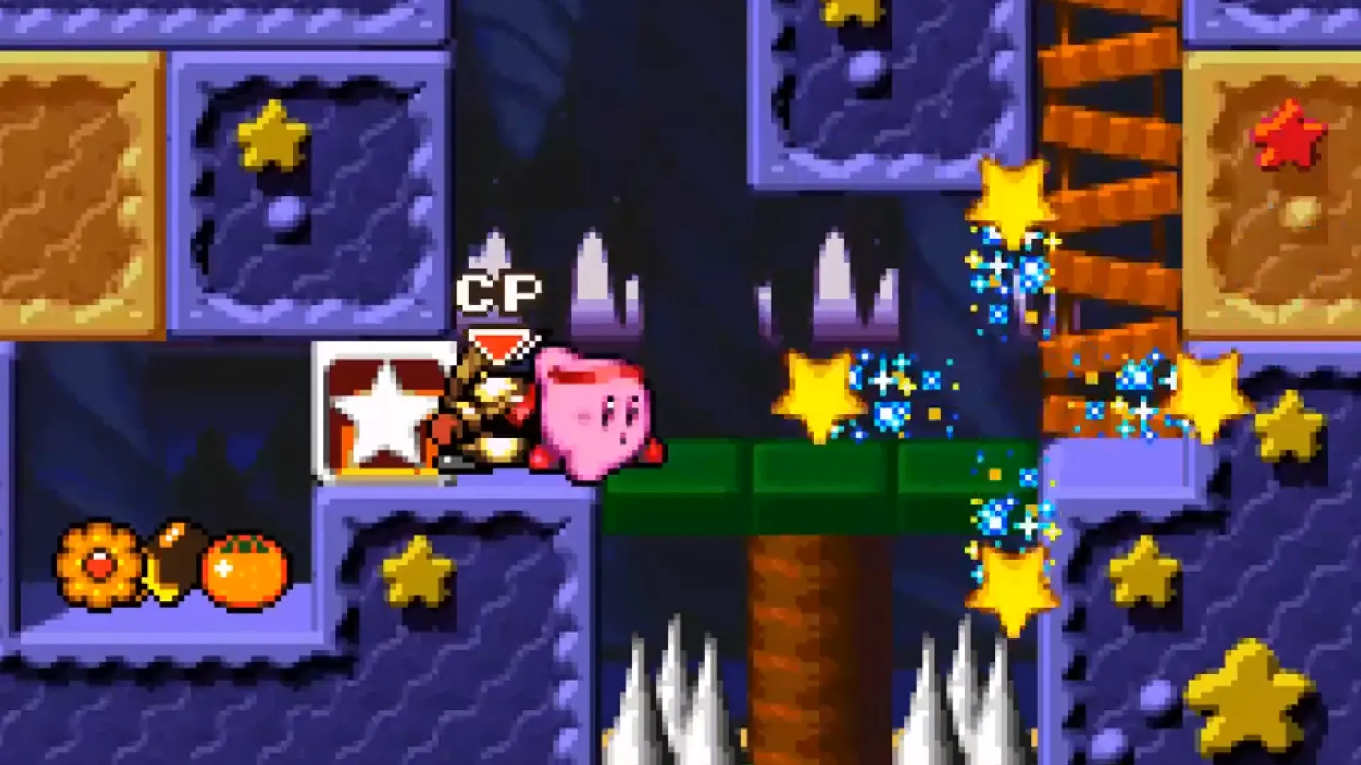 Fighter Kirby chiến đấu trong Kirby Super Star: hiển thị khả năng copy và chế độ co-op