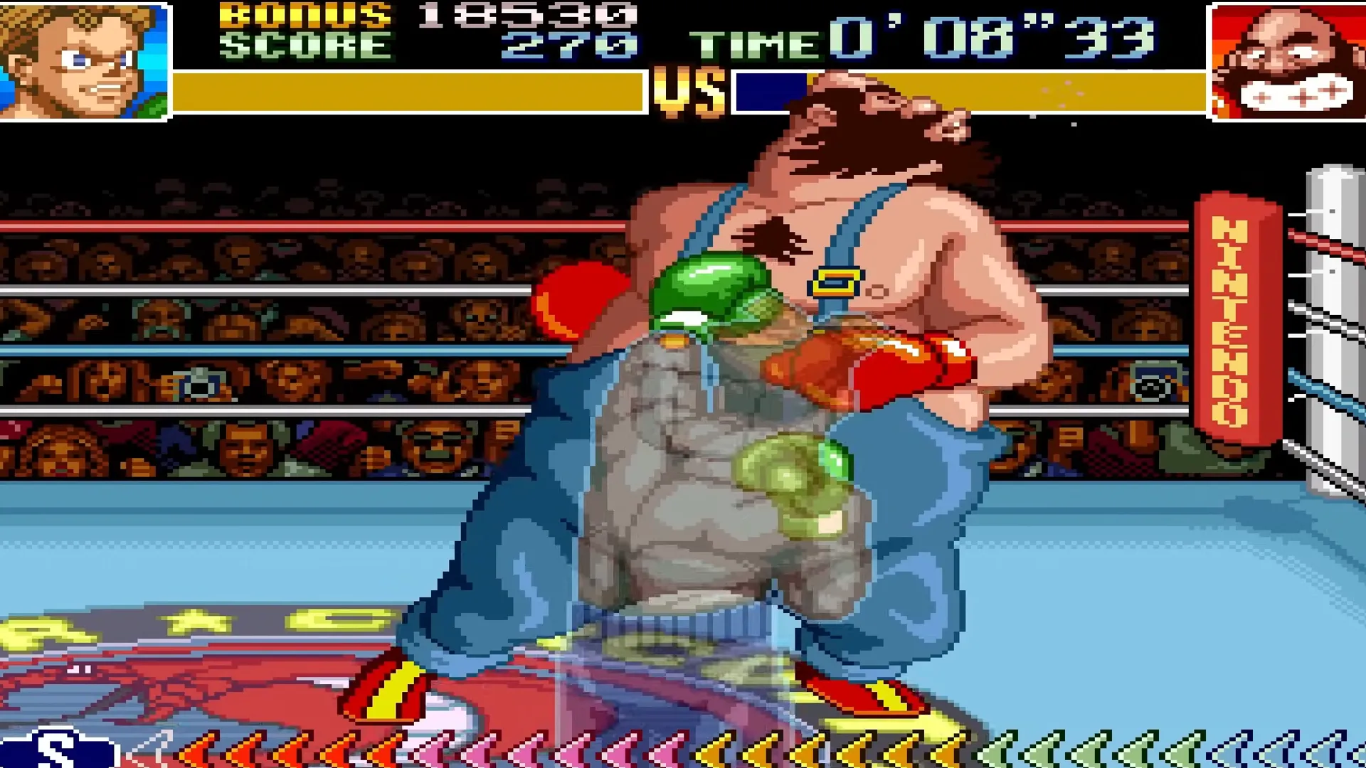 Fighting Bear Hugger trong Super Punch-Out: minh họa cơ chế tells và counter
