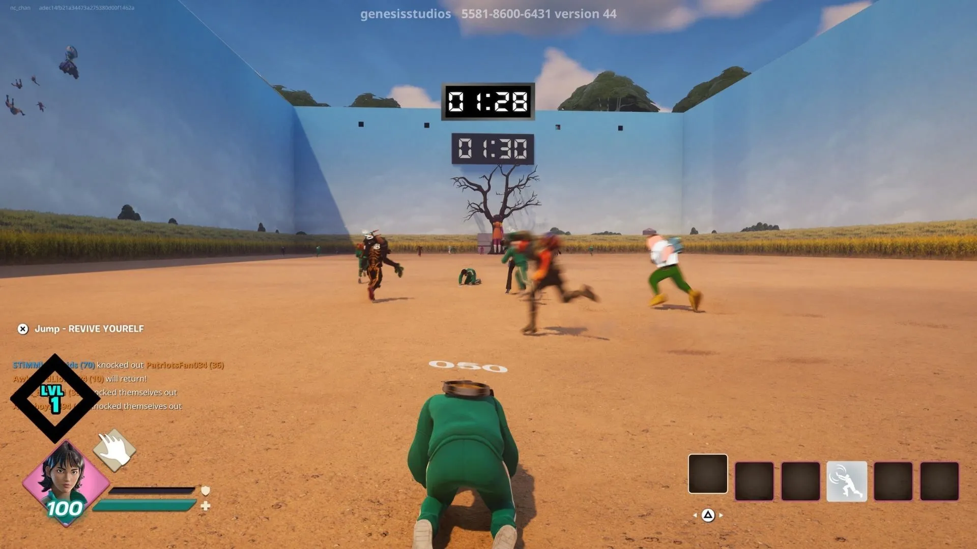 Genesis Squid Game - trải nghiệm Squid Game tái hiện trong Fortnite, thân thiện cho nhóm bạn