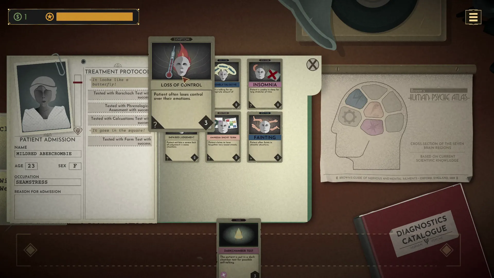 Giao diện chẩn đoán bằng thẻ trong Sanatorium, lựa chọn điều trị cổ điển và hiện đại