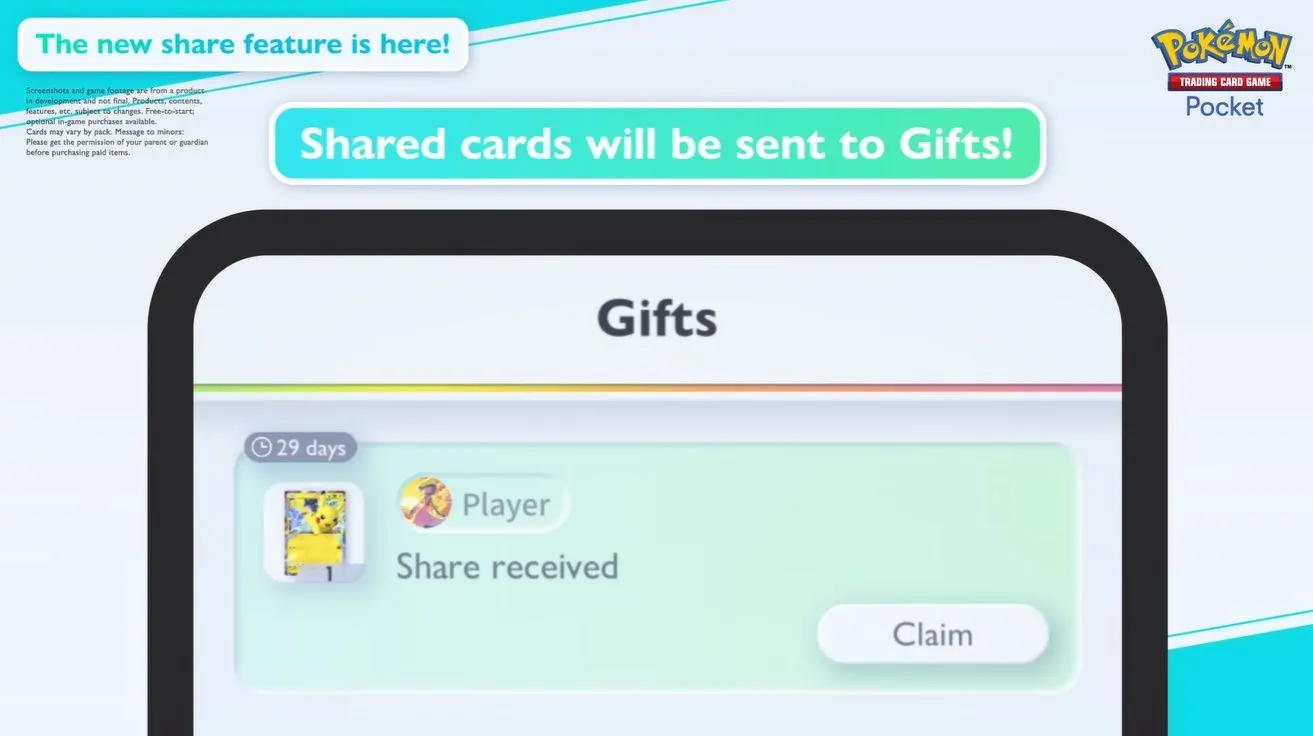 Giao diện Pokémon TCG Pocket thông báo cập nhật, trailer và tin tức cập nhật