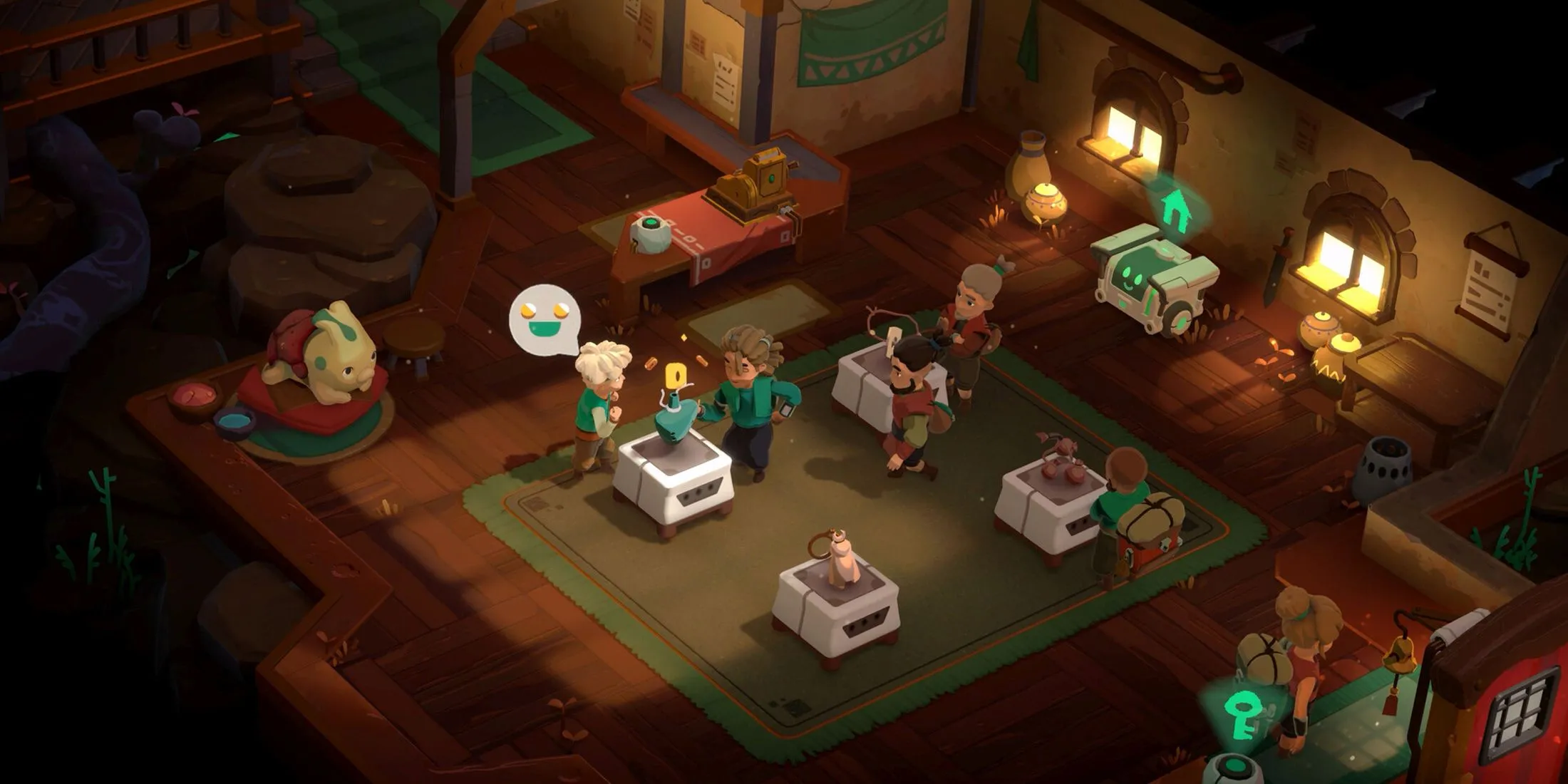 Góc cửa hàng trong Moonlighter 2—gợi nhớ cơ chế buôn bán và build trang bị là trung tâm của series.