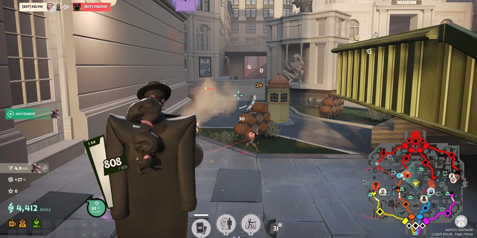 Góc nhìn gameplay Deadlock, trailer/ảnh demo cho thấy phong cách hero shooter kết hợp MOBA