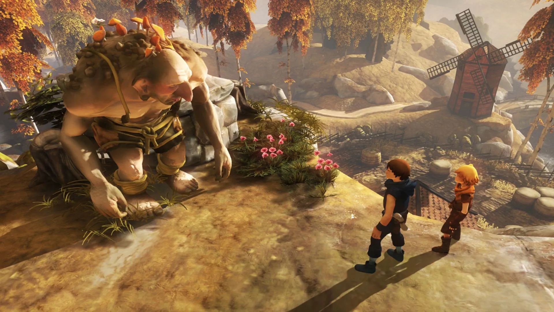 Hai anh em trong Brothers: A Tale Of Two Sons, cảnh tương tác cảm xúc trên cầu