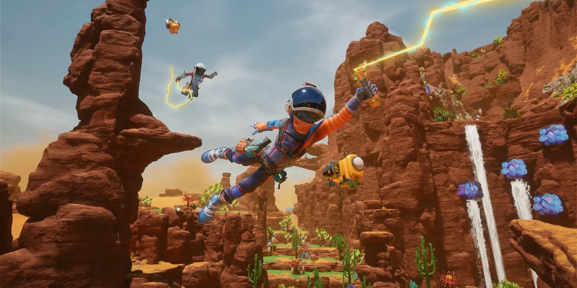 Hai người đồng hành trong Revenge of the Savage Planet - co‑op hỗn loạn và hài hước