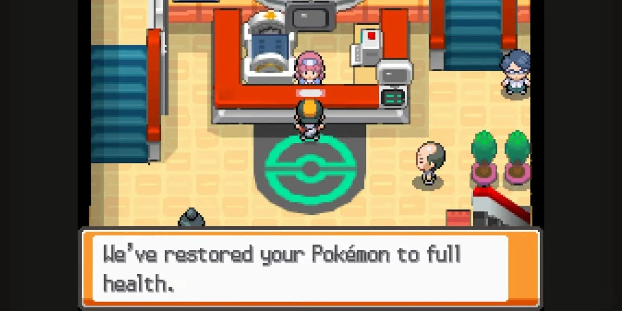 Healing Pokemon in Pokemon HeartGold