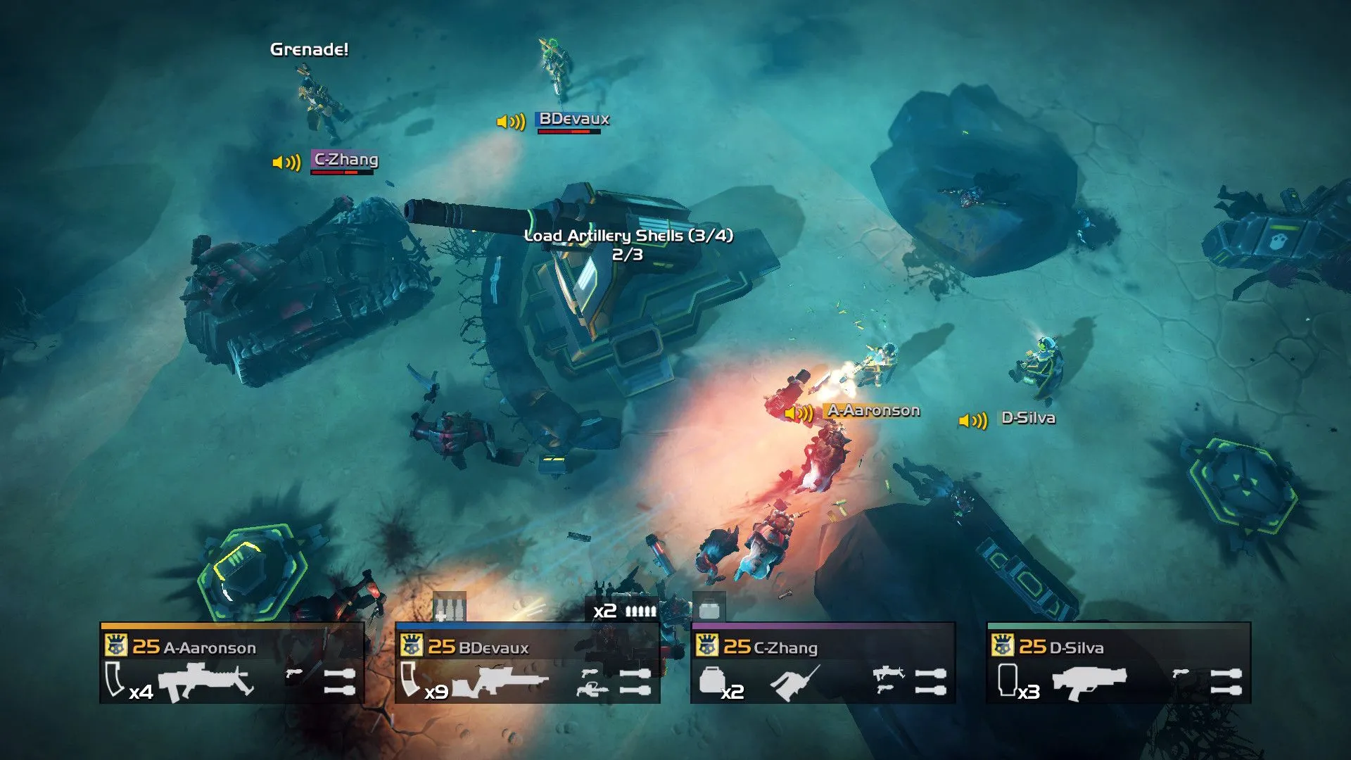 Helldivers: giao tranh top-down, hiệu ứng nổ và chiến trường hỗn loạn