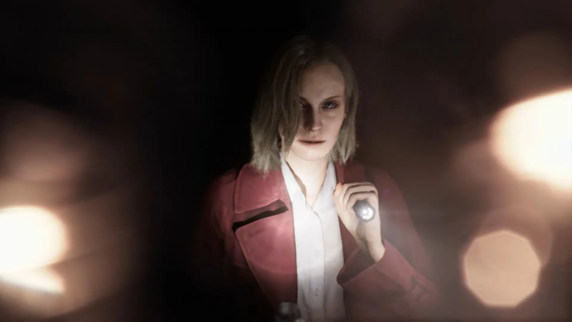 Hiệu năng Resident Evil Requiem trên Nintendo Switch 2: cảnh nhân vật cầm đèn pin từ trailer Nintendo Direct