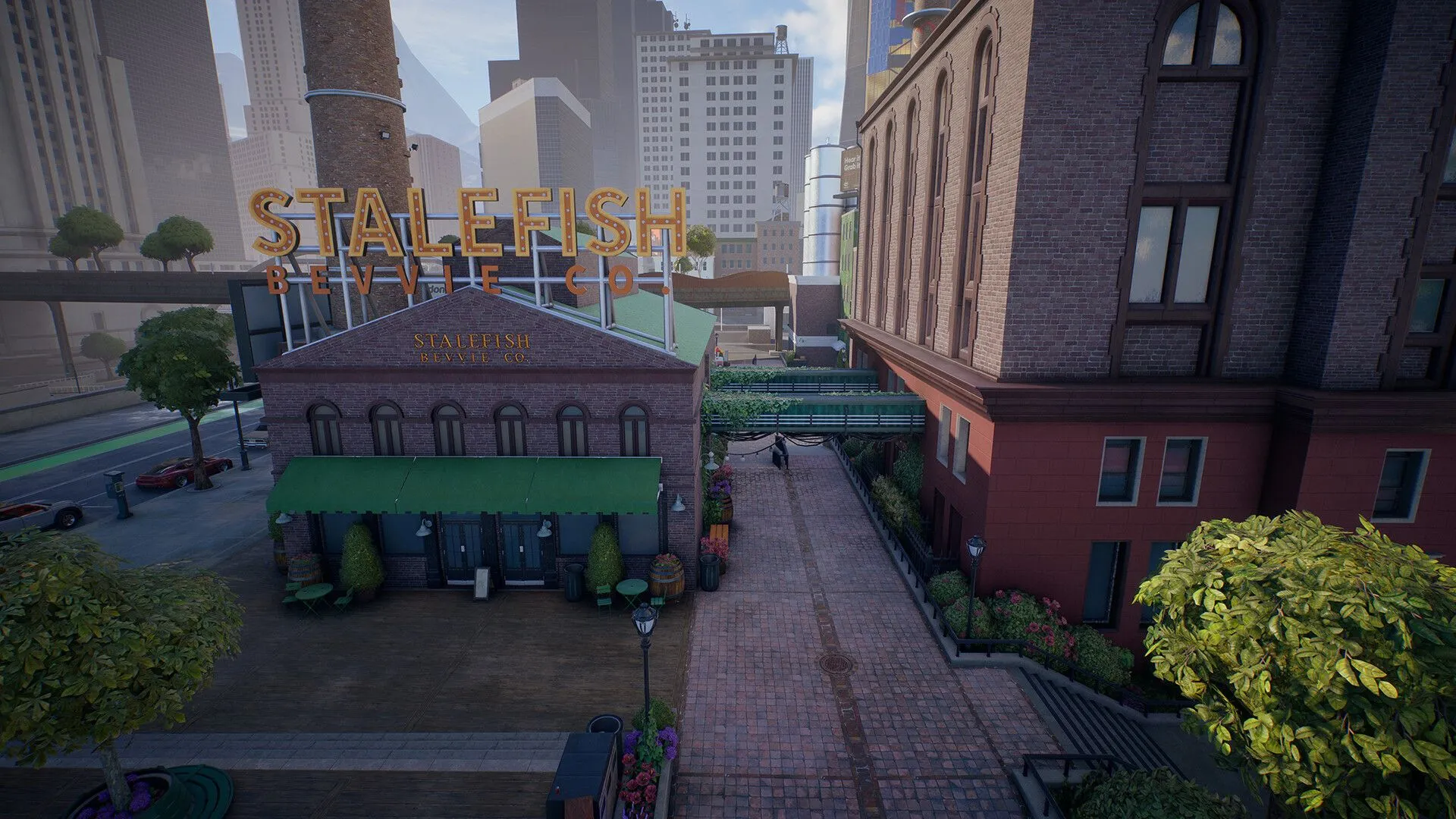 Hình ảnh in-game Skate - giao diện và cảnh trượt ván đa người trong San Vansterdam