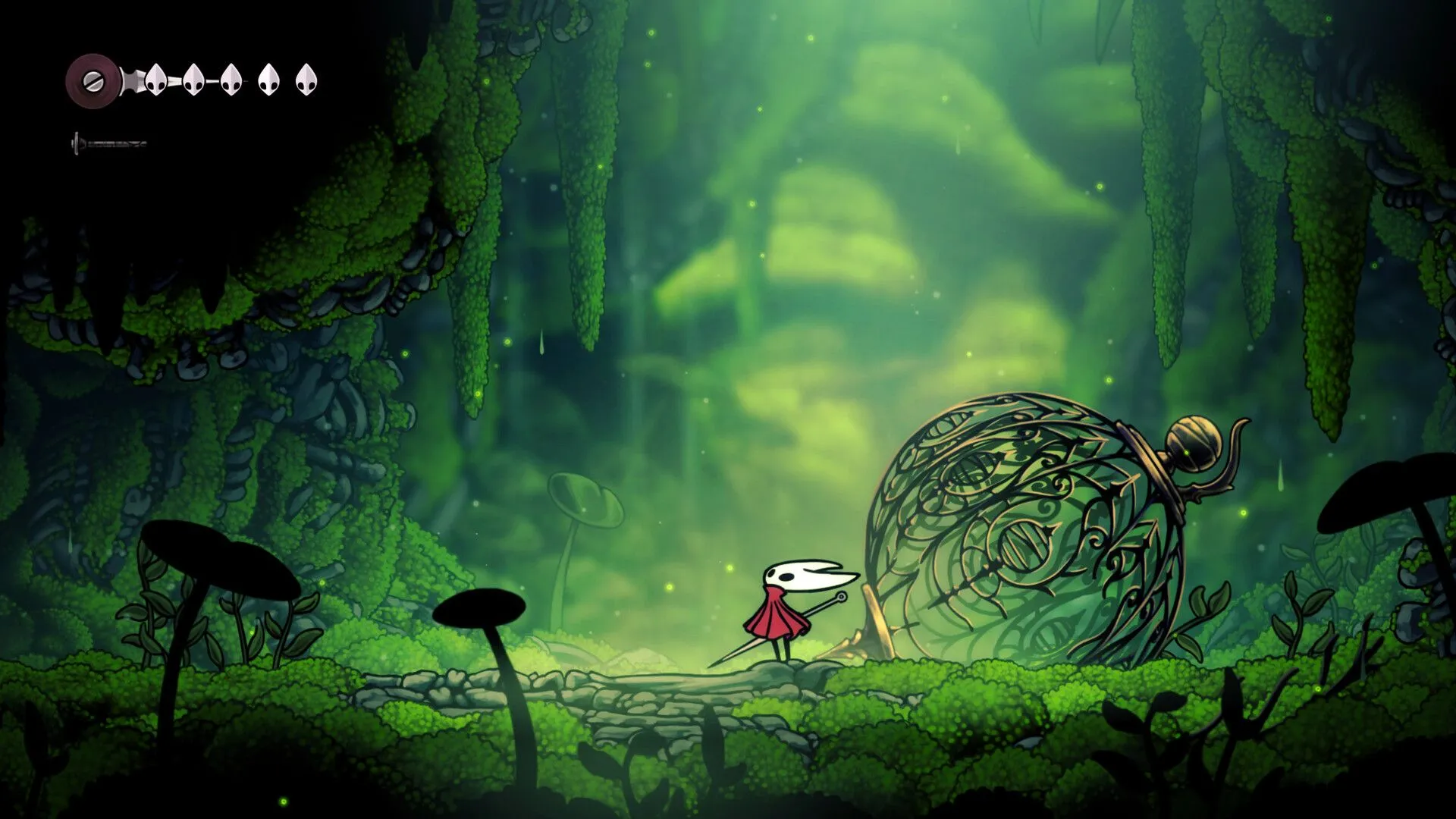 Hình ảnh in-game/press: giao diện nghệ thuật và khung cảnh trong Hollow Knight: Silksong
