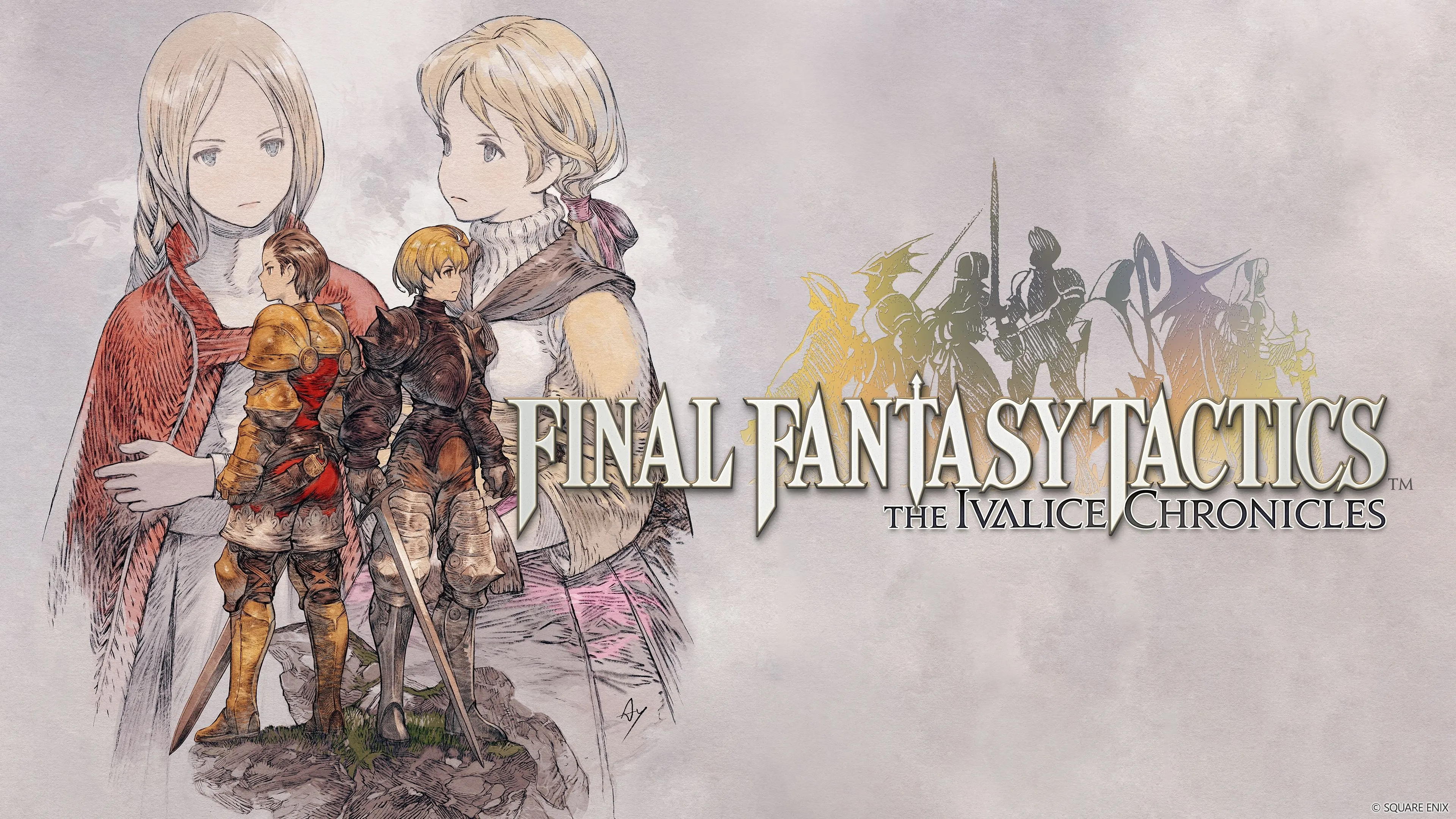 Hình ảnh press của Final Fantasy Tactics: cảnh Ramza và Alma trong bản Ivalice Chronicles khi Necrohol sụp đổ