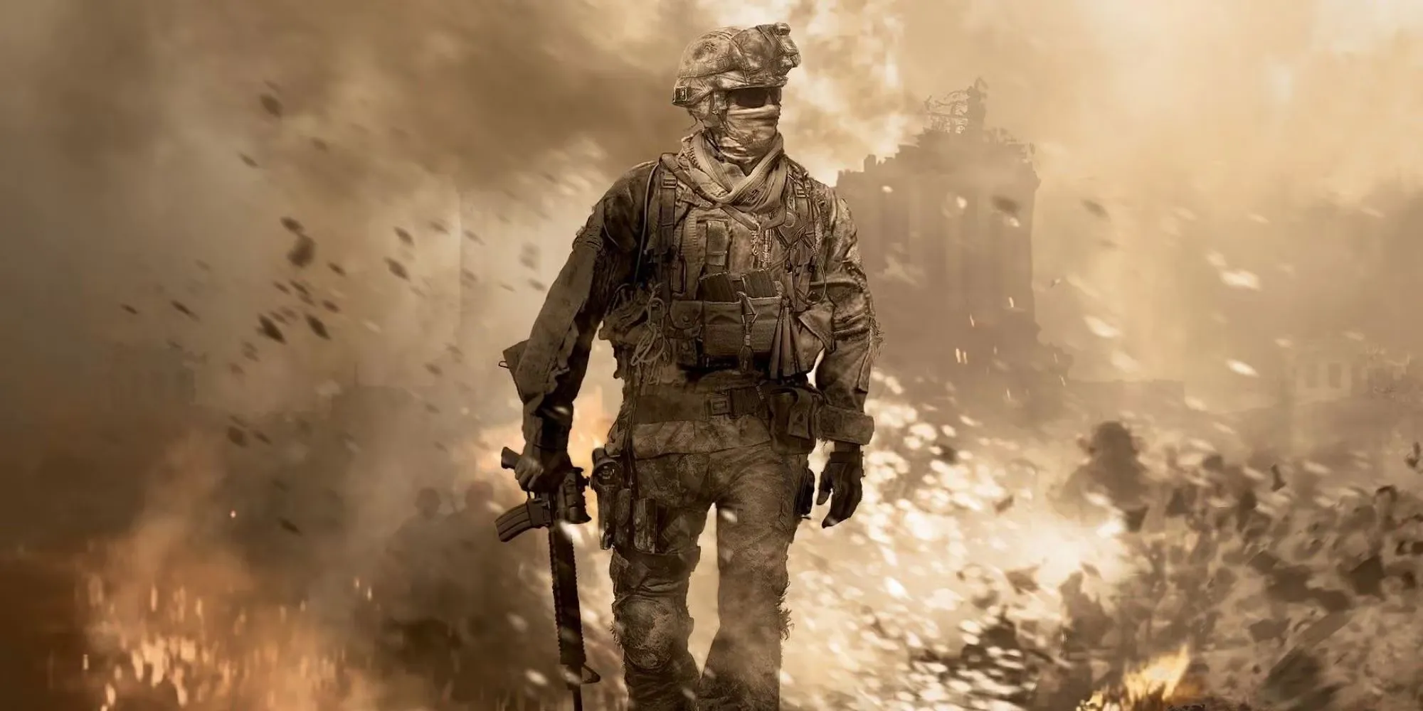 Hình ảnh quảng bá Modern Warfare 2 minh họa phong cách điện ảnh của Call of Duty
