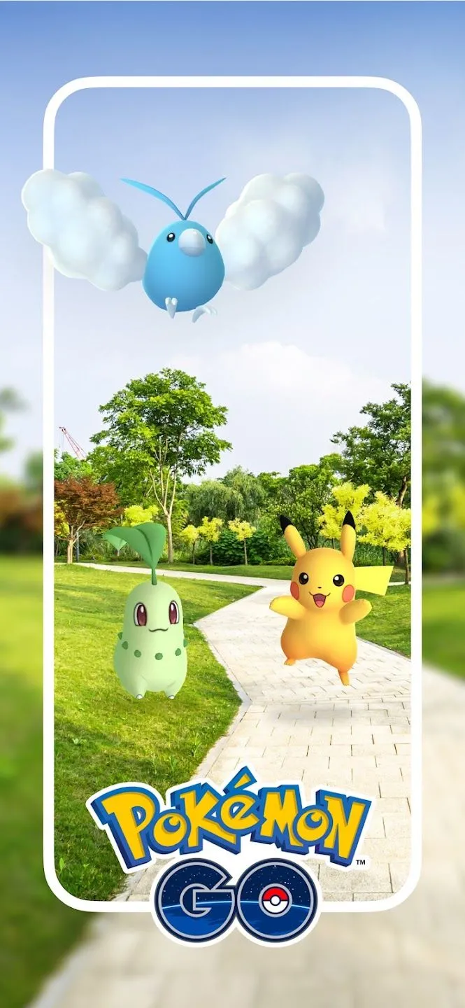 Hình ảnh sự kiện Raid trong Pokémon GO: nhóm huấn luyện viên hợp lực tiêu diệt Raid Boss ngoài trời