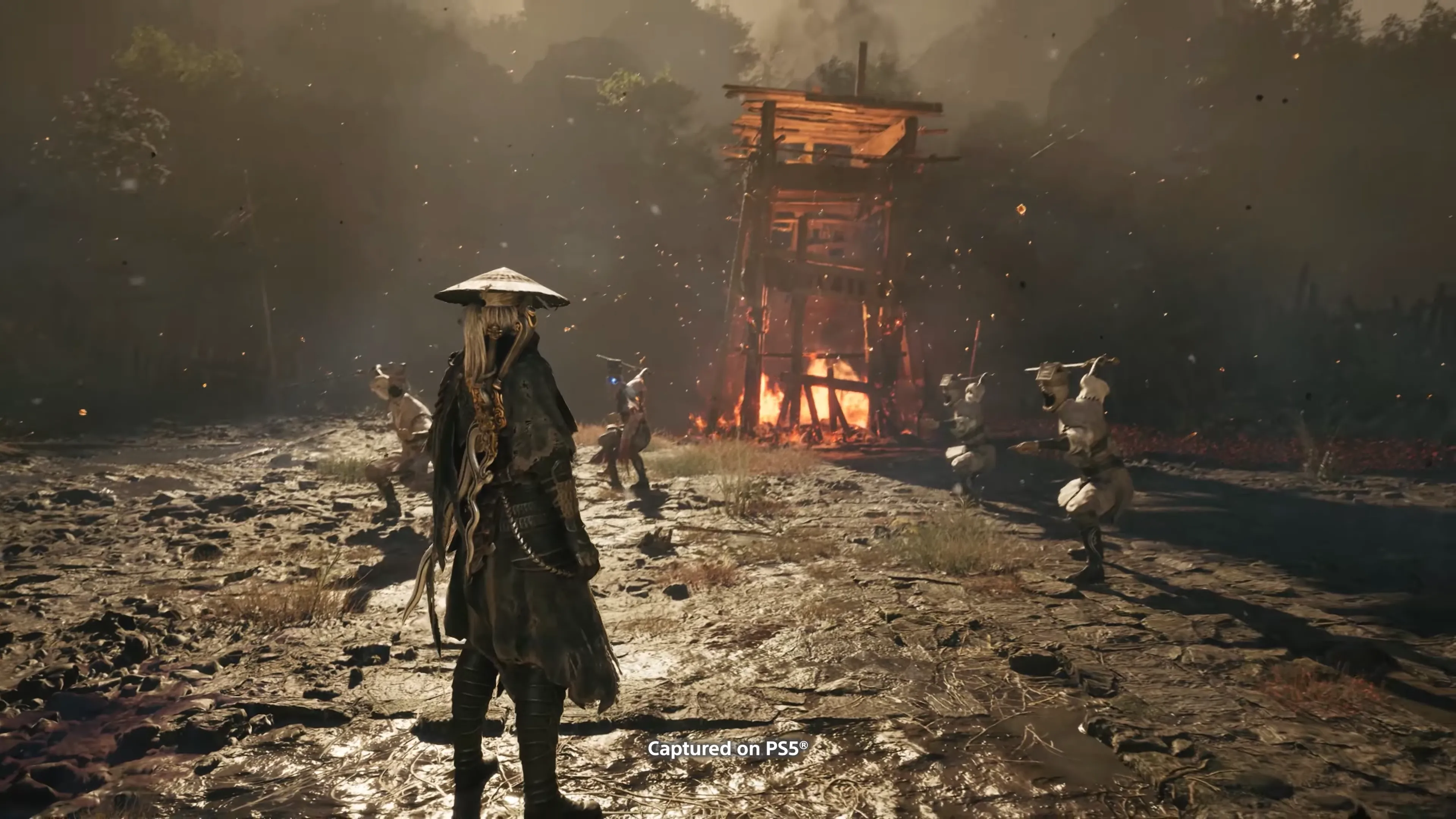 Hình ảnh trailer Phantom Blade Zero Year of the Snake cho thấy boss Huangxing trong một pha giao tranh, minh họa cơ chế AI thích nghi ở mức Hellwalker