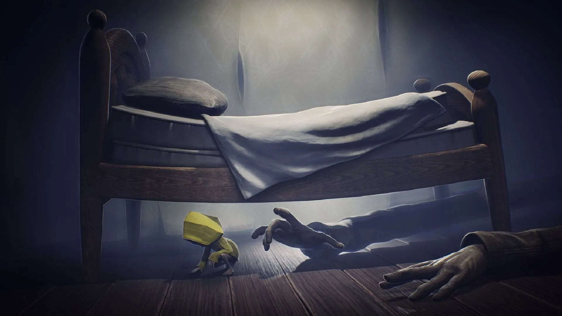 Hình ảnh từ Little Nightmares thể hiện không khí u ám và giải đố