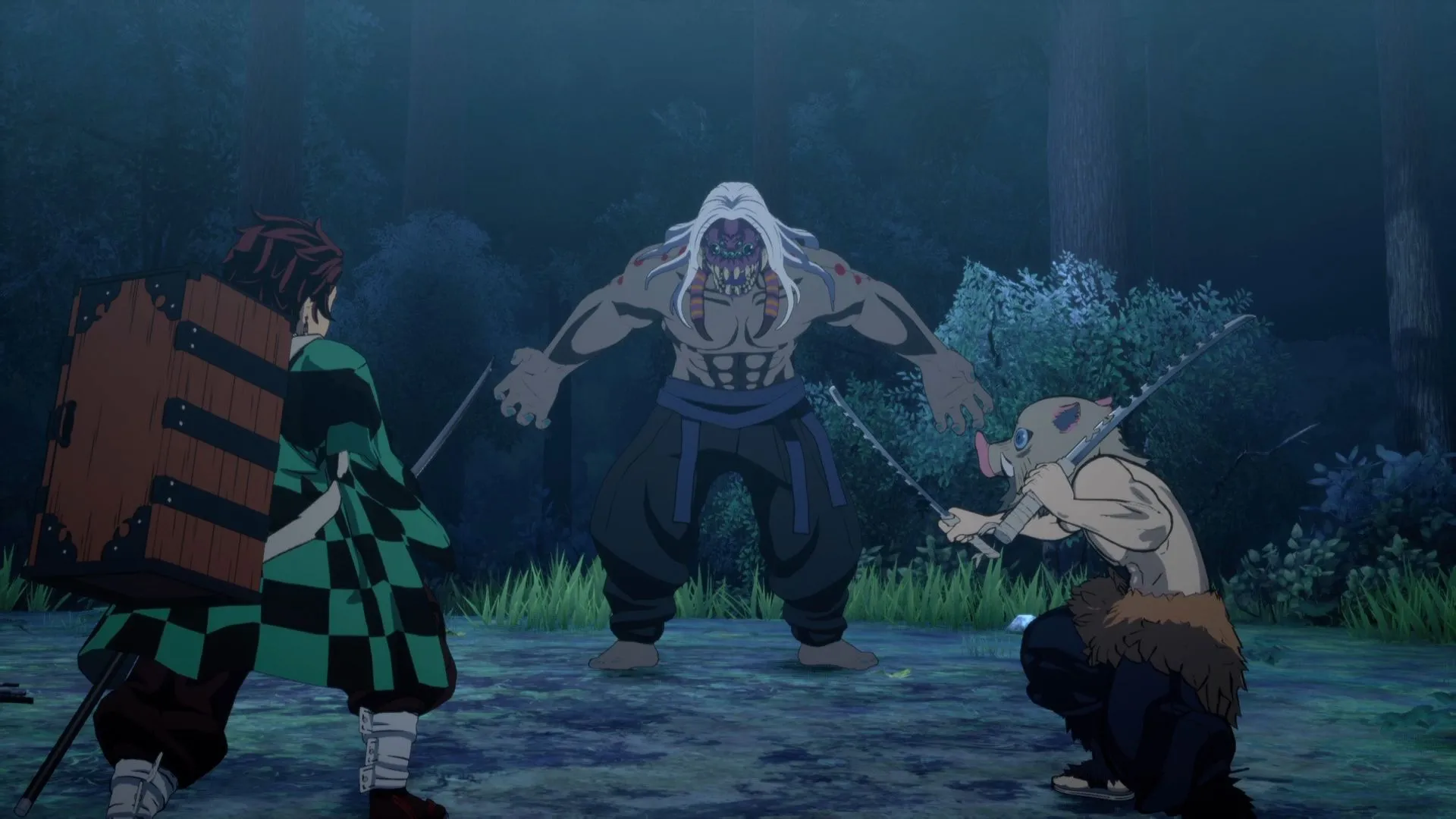 Hình ảnh 戦斗 trong Demon Slayer: Hinokami Chronicles, game anime action nổi bật