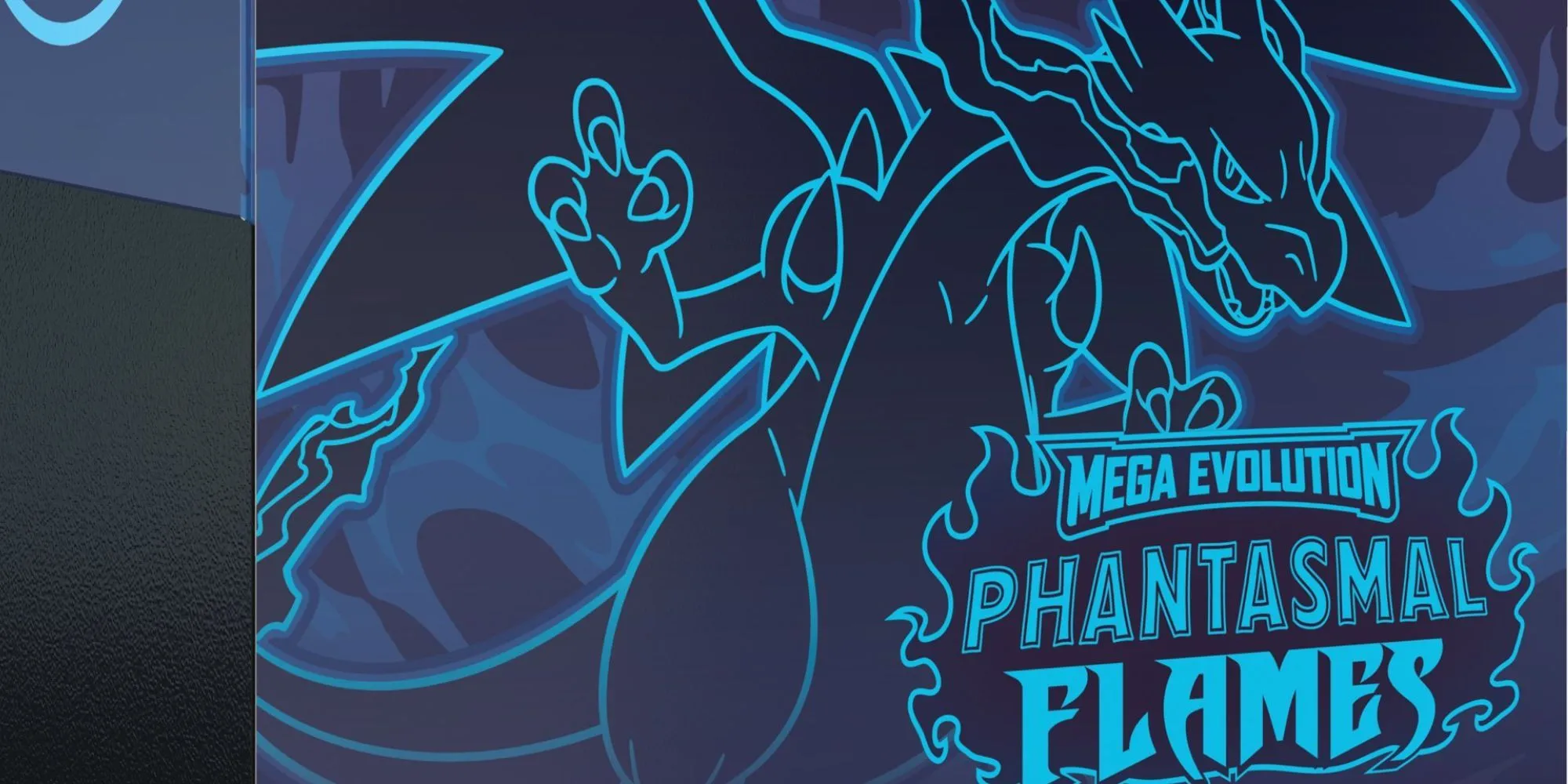 Hình cận cảnh artwork hộp Phantasmal Flames – ảnh minh họa bộ bài Pokémon TCG