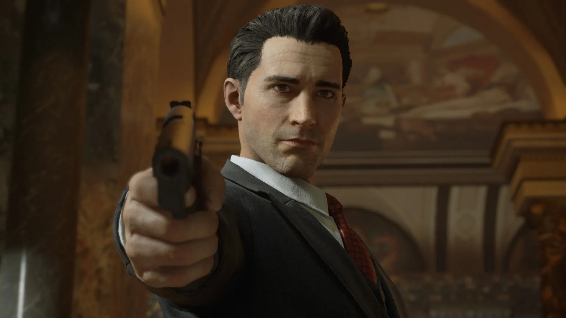 Hình Mafia Definitive Edition thể hiện phong cách cổ điển, phương tiện và bối cảnh tội phạm xưa