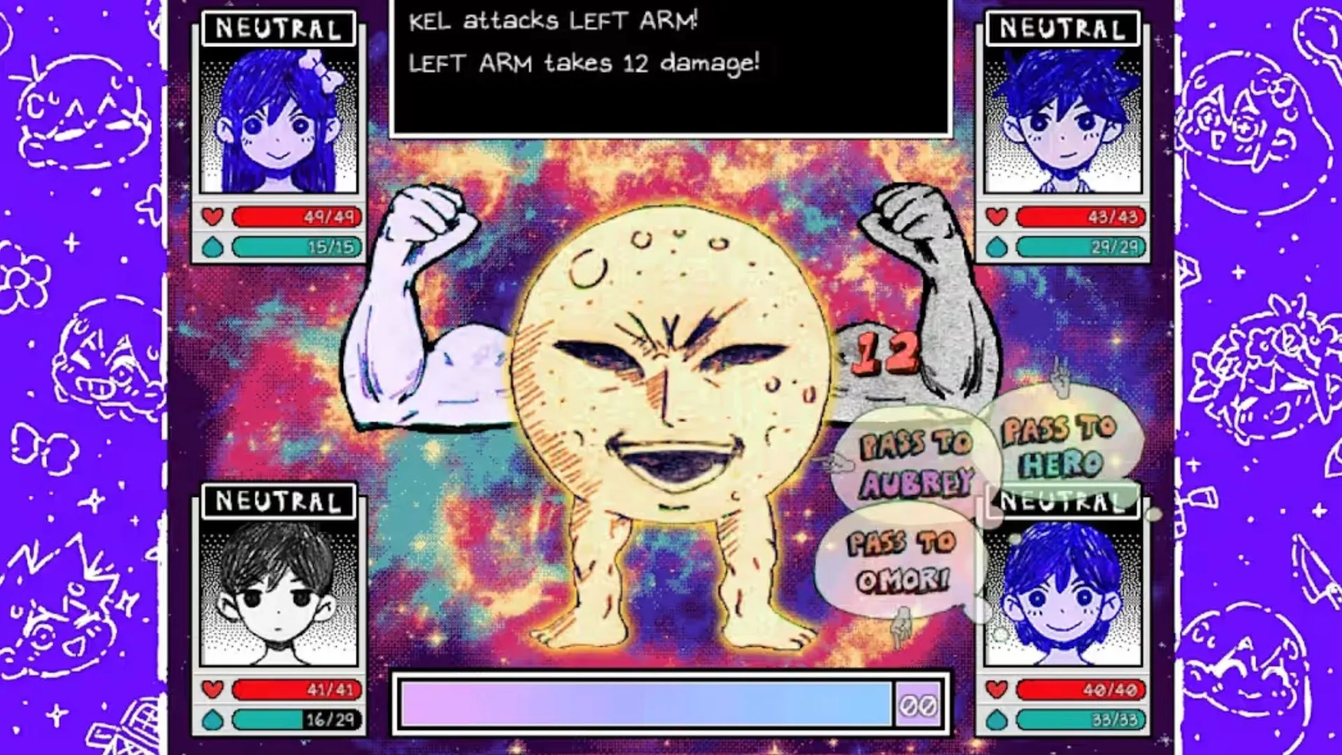 Hình Omori với tông màu đối lập, biểu hiện nỗi buồn và nỗi sợ trong thế giới tâm lýgia