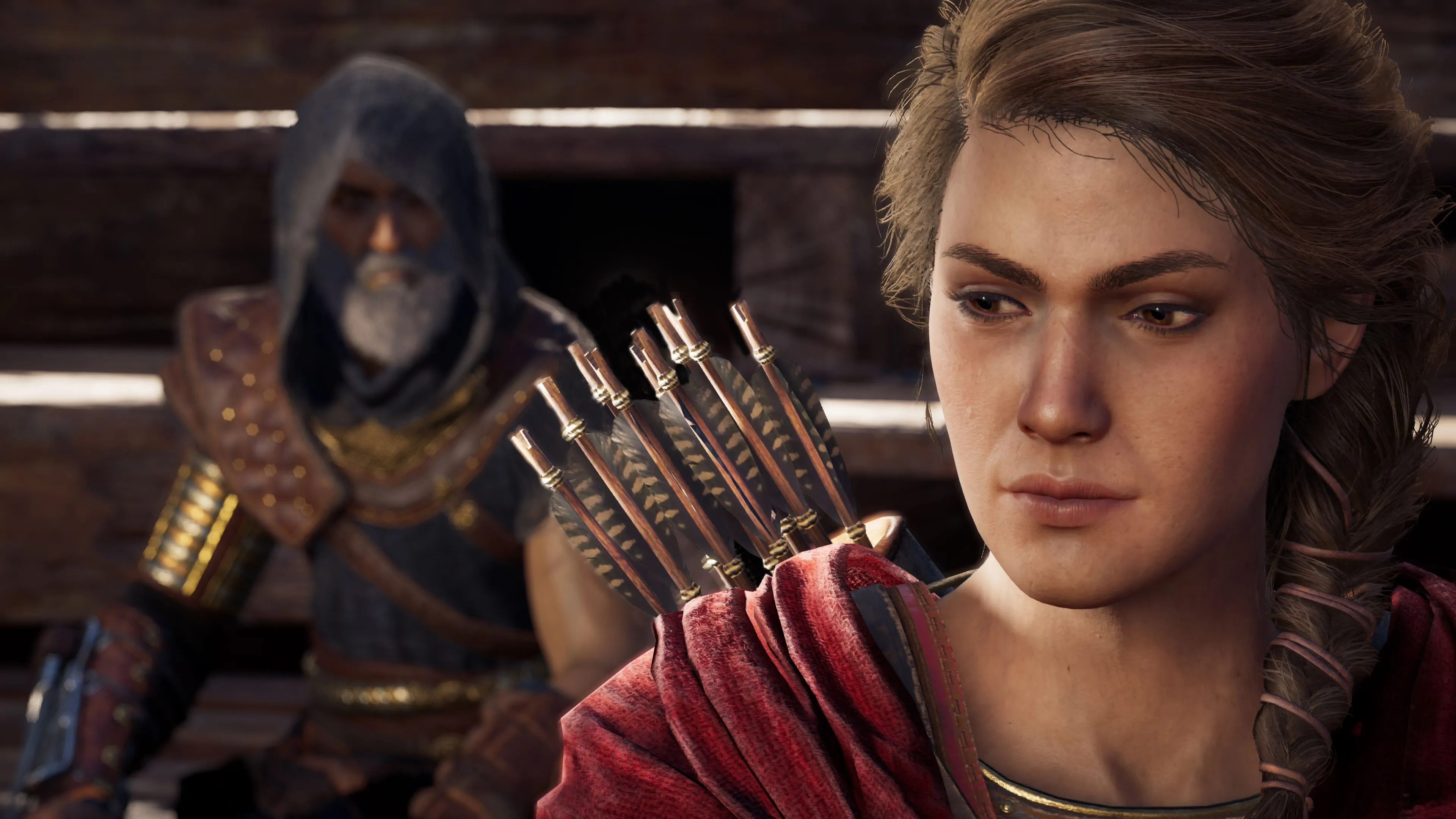 Hình quảng bá Legacy of the First Blade với Darius và Kassandra trong Odyssey