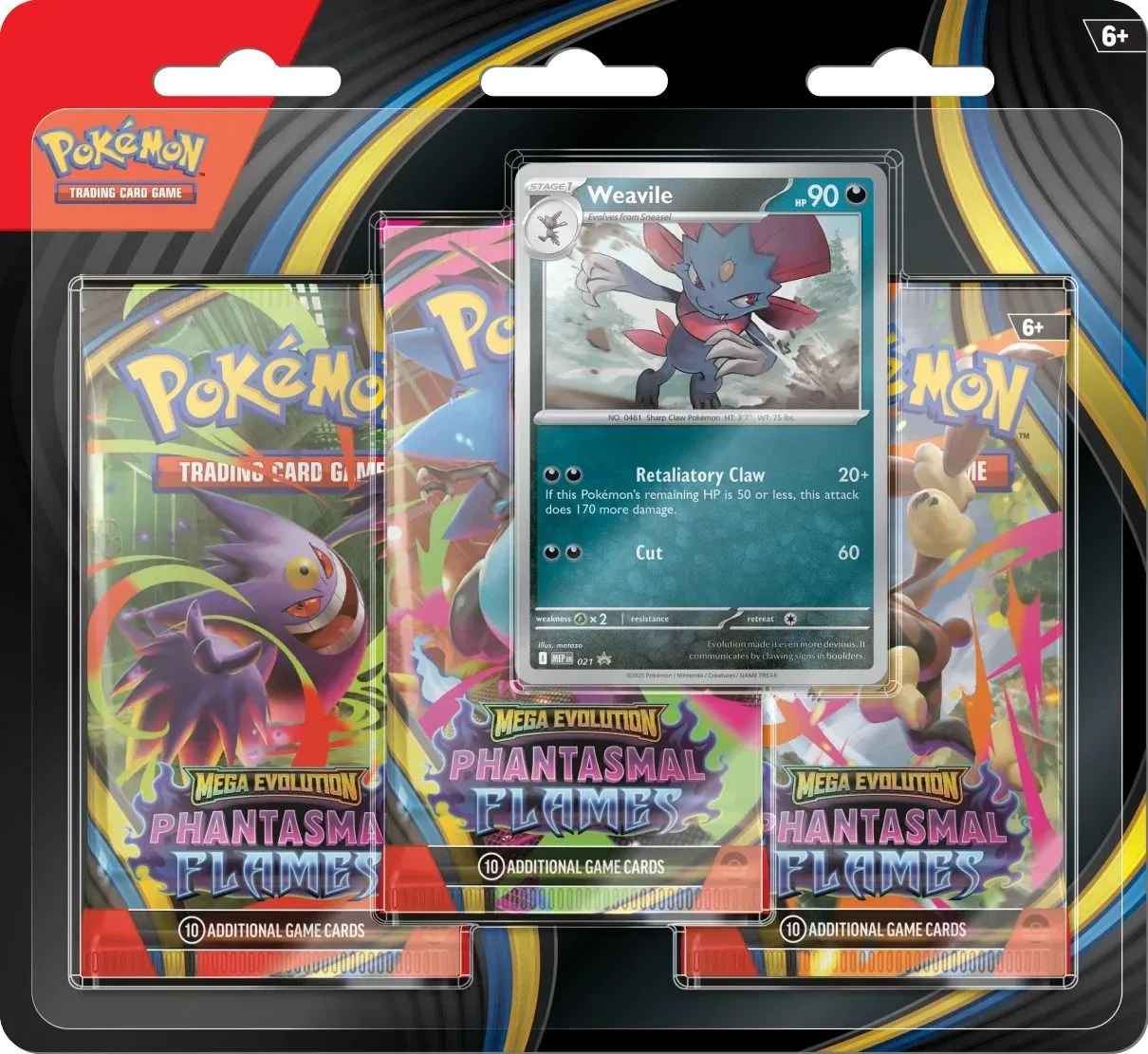 Hộp blister Phantasmal Flames Weavile – minh họa sản phẩm Pokémon TCG bị scalper gom