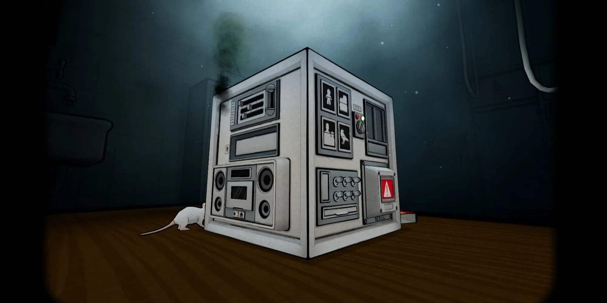 Hộp kỳ lạ trong The Past Within, biểu tượng cho các cơ chế liên không-gian và vật tương tác