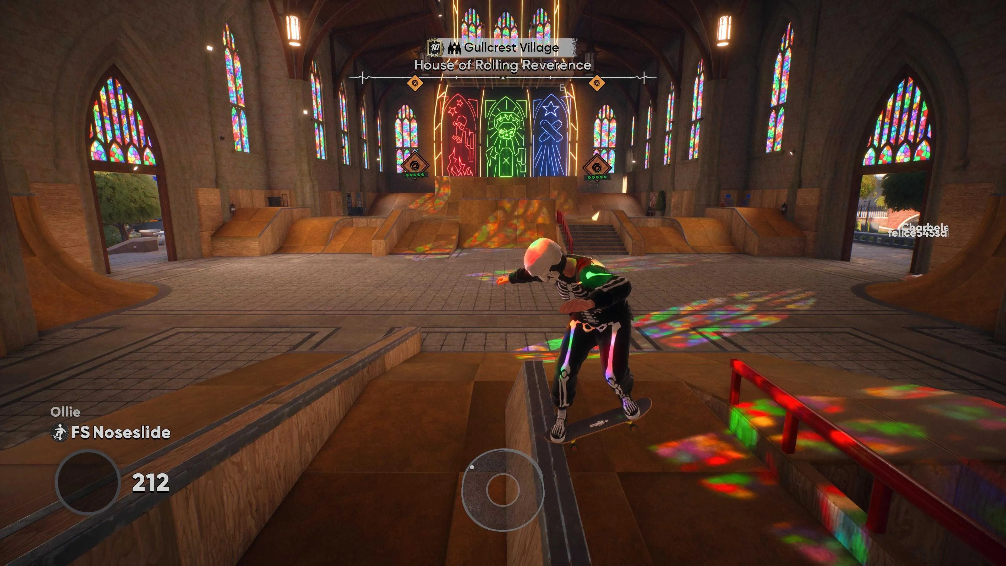 House of Rolling Reverence - nhà thờ biến thành skatepark với funbox trung tâm Skate 4