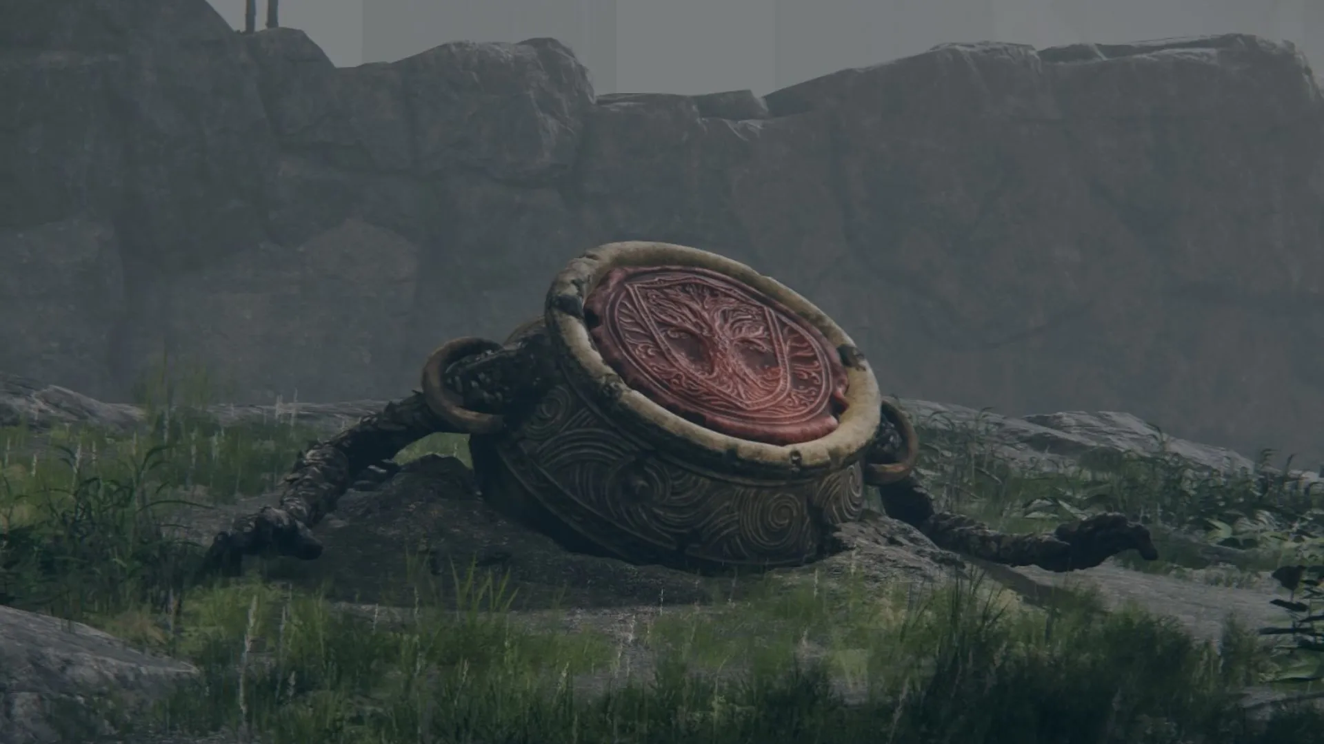 Iron Fist Alexander trong Elden Ring — hiệp sĩ gốm có chiêu thức slam và sát thương lửa mạnh mẽ