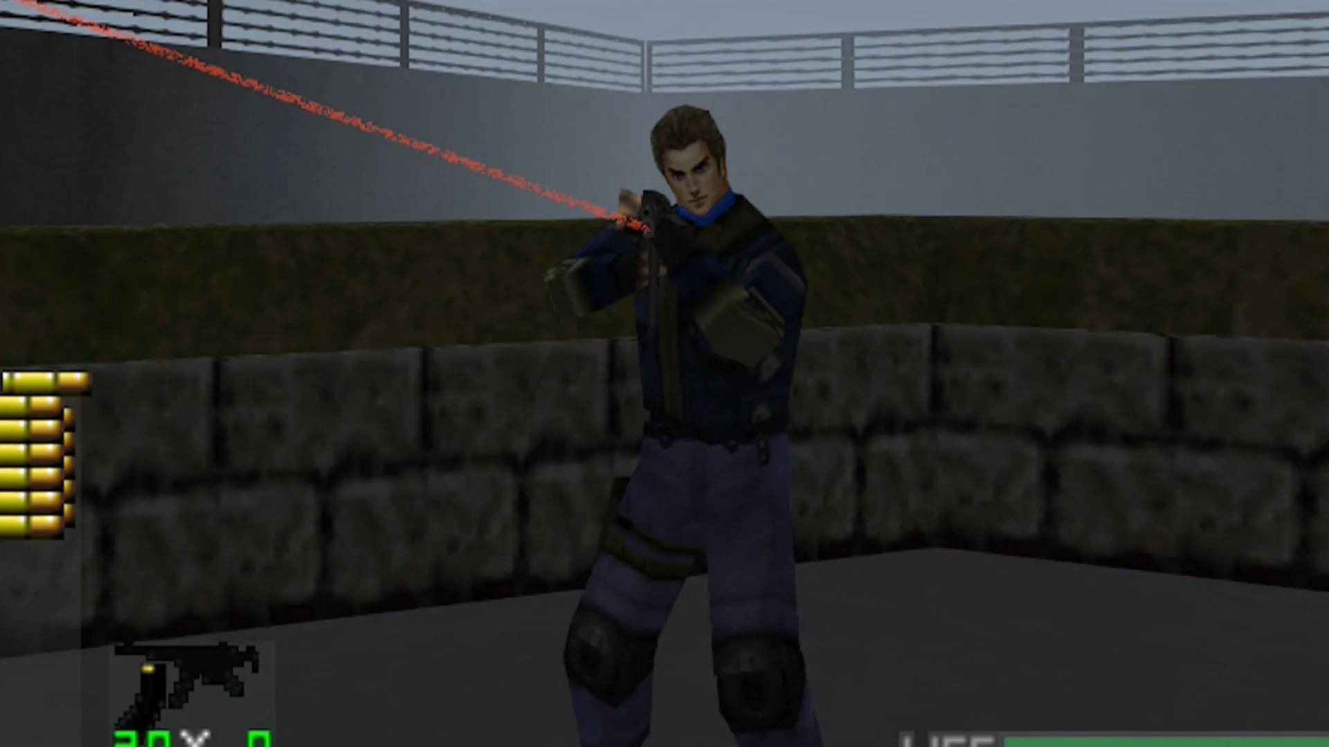 Jean Luc ngắm bắn trong WinBack, thể hiện cơ chế ngắm và che chắn