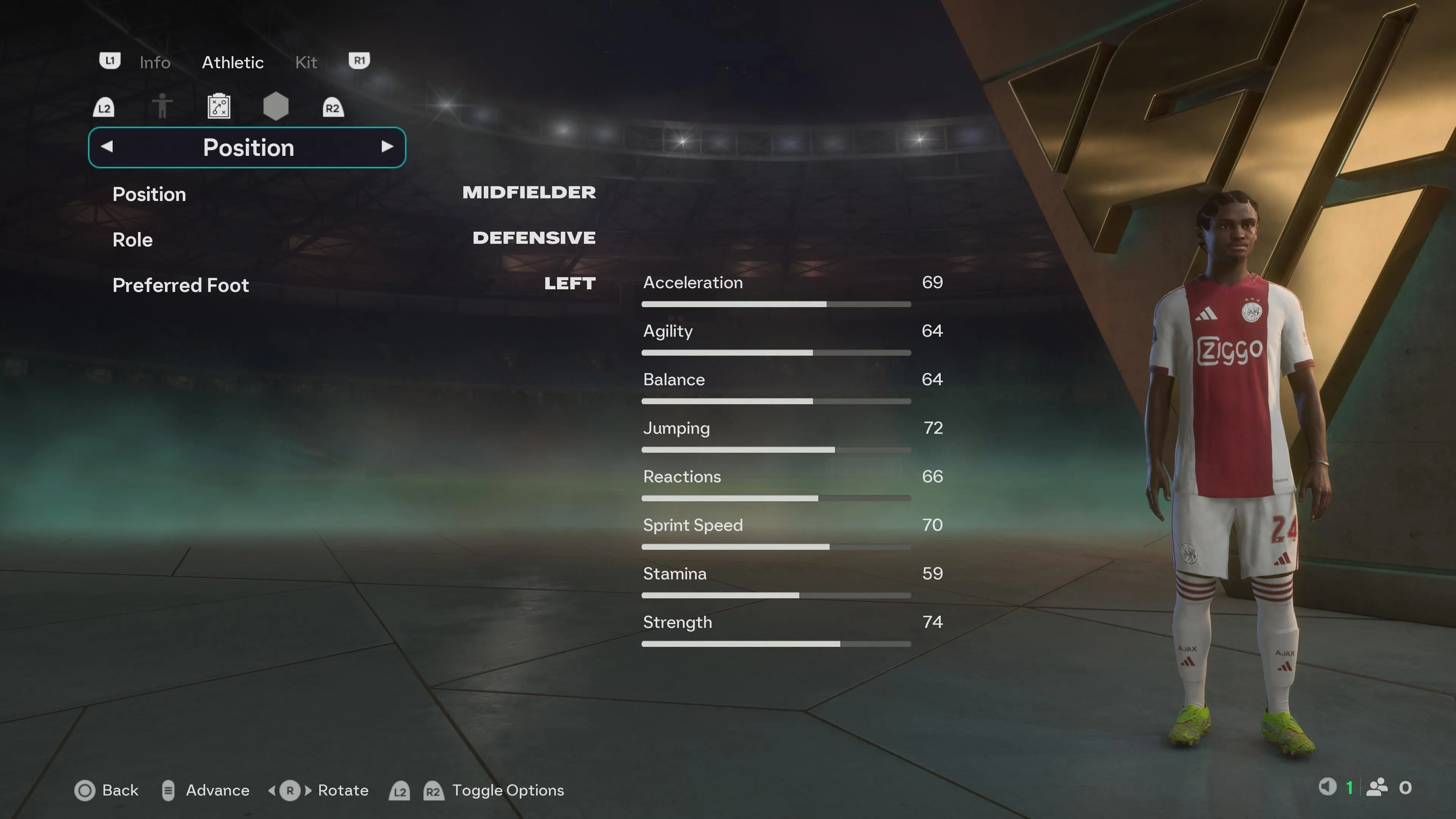 Jorthy Mokio - tiền vệ phòng ngự đa năng, phù hợp Career Mode FC26