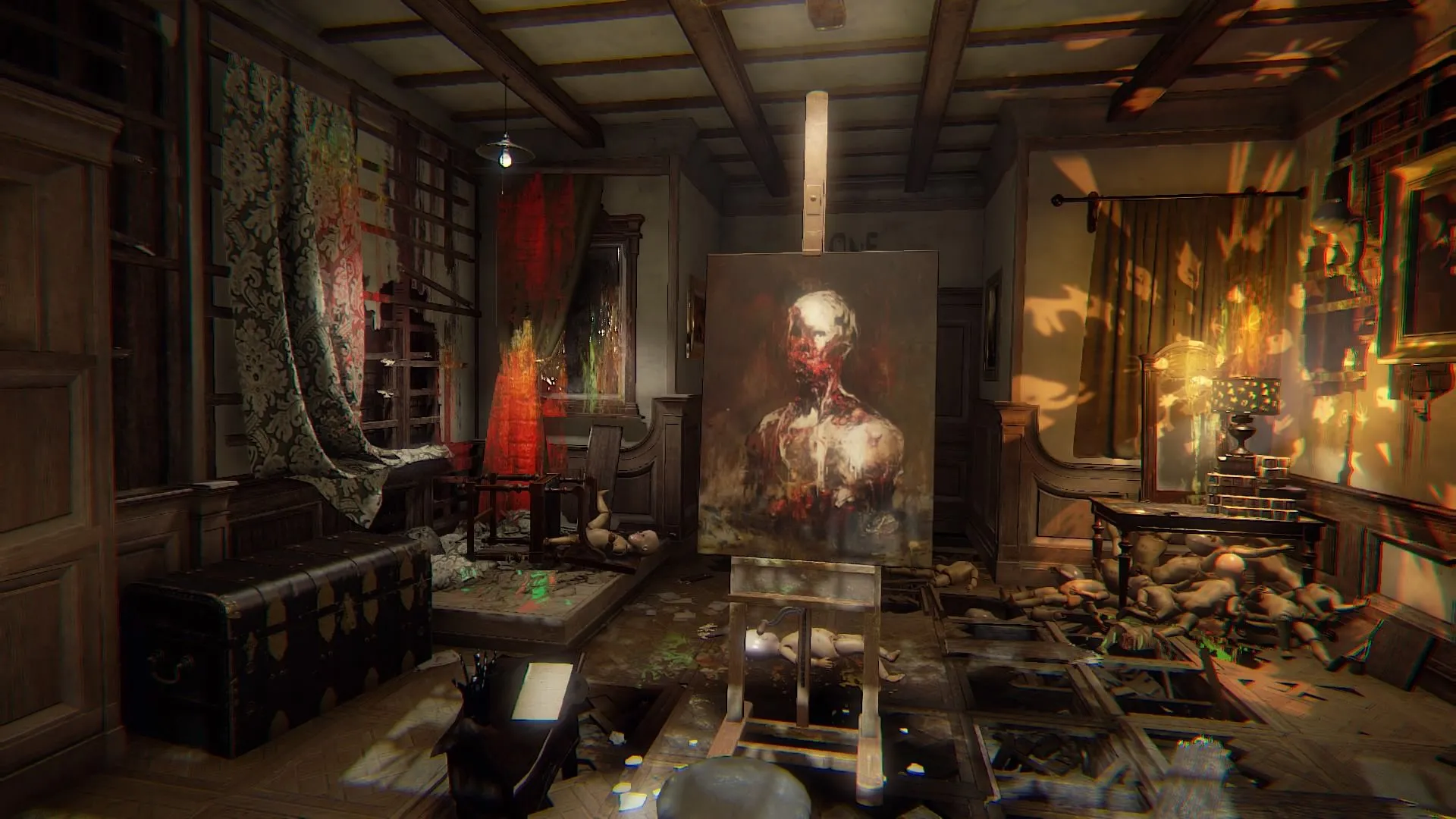 Không gian nội tâm rối loạn trong Layers of Fear, nhấn mạnh yếu tố nghệ thuật ám ảnh