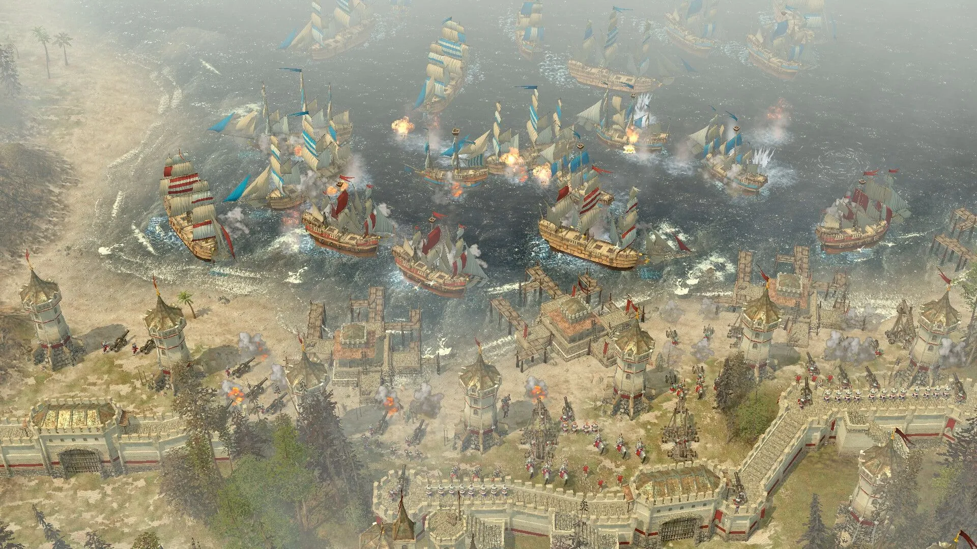 Khung cảnh kết hợp binh lực cổ đại và hiện đại trong Empire Eternal