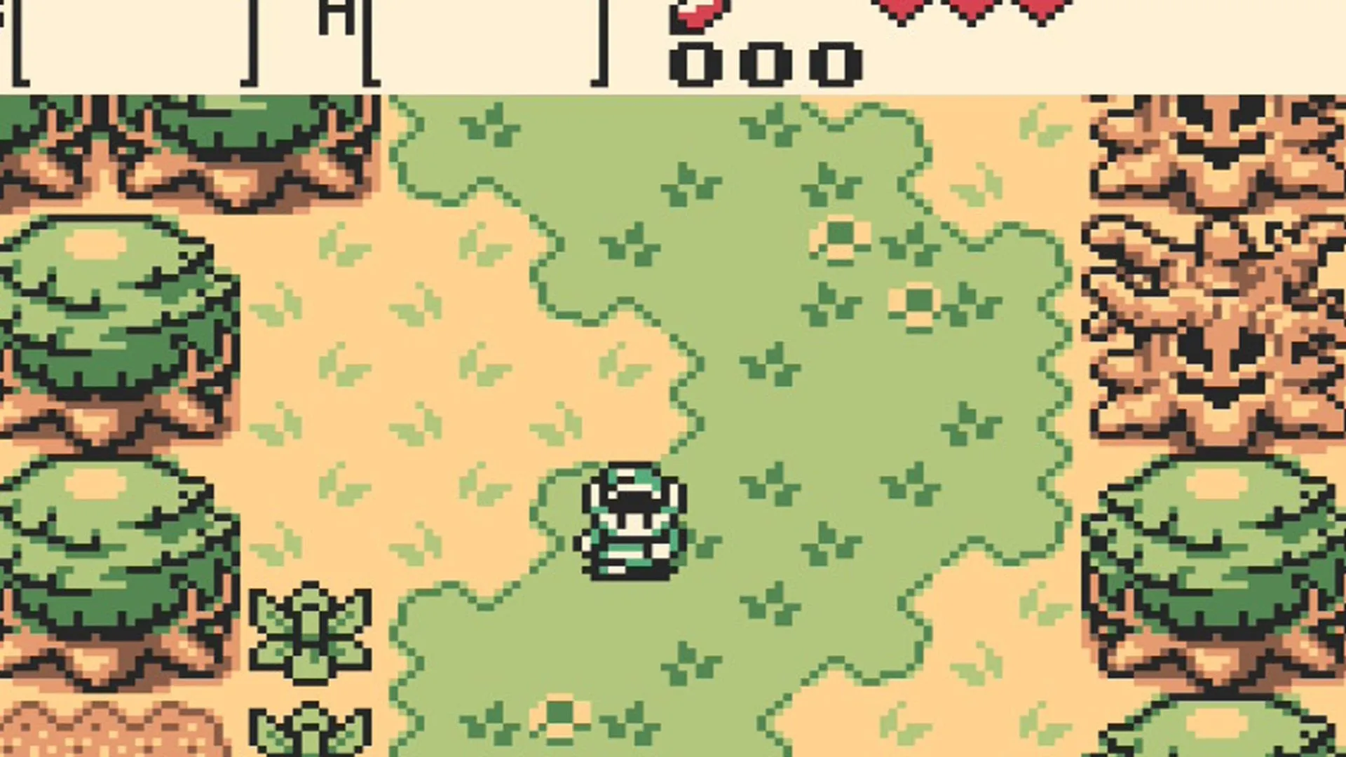 Link đi xuyên rừng trong Oracle of Ages trên GBC