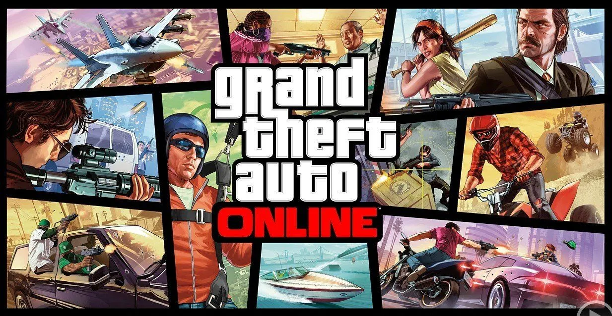 Logo Grand Theft Auto Online - biểu trưng cho mô hình multiplayer bền vững của Rockstar
