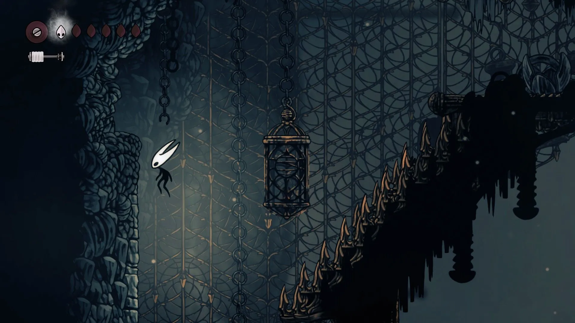 Lối vào bí mật trong The Slab Wall ở Silksong