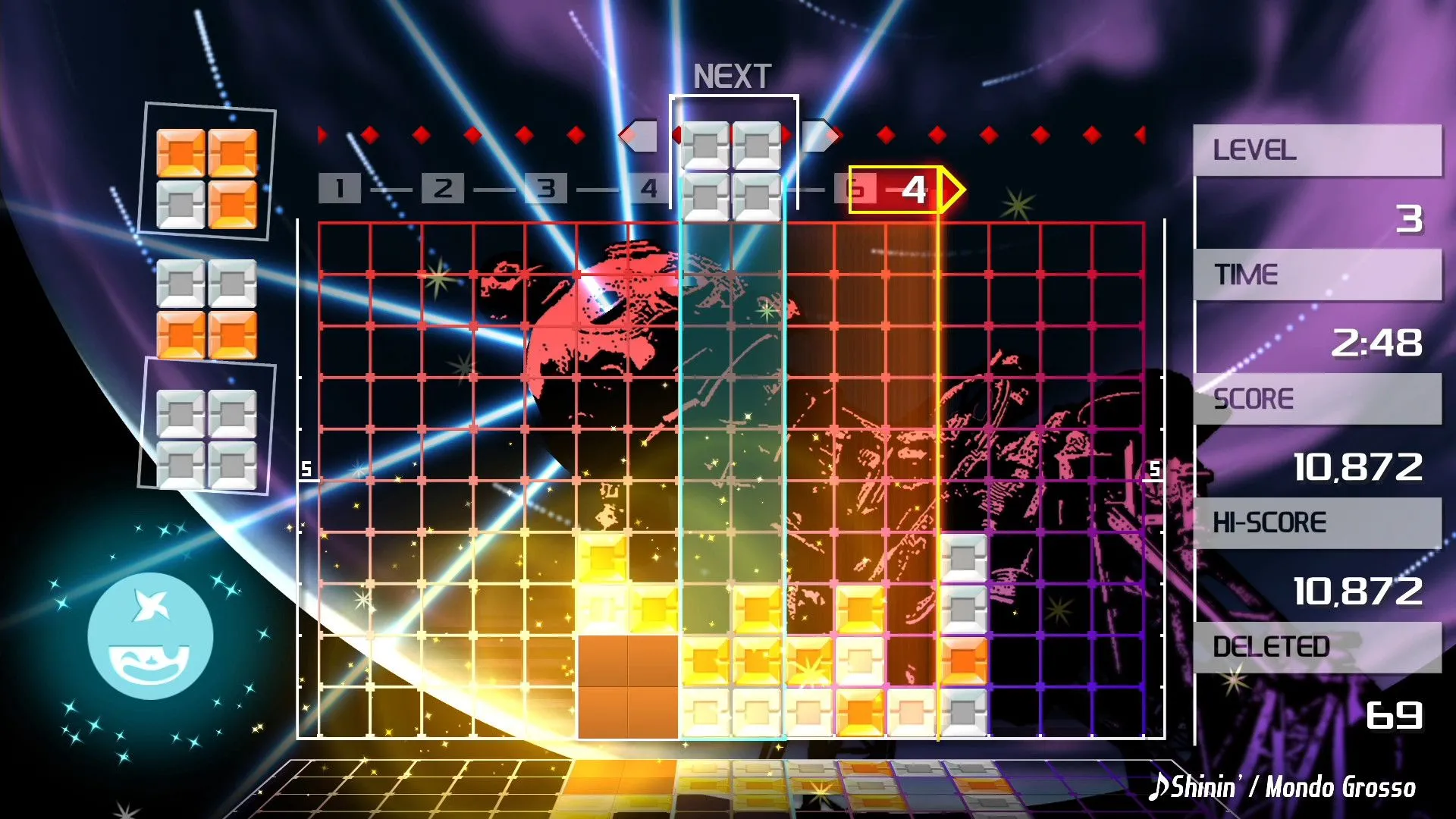 Lumines Remastered gameplay