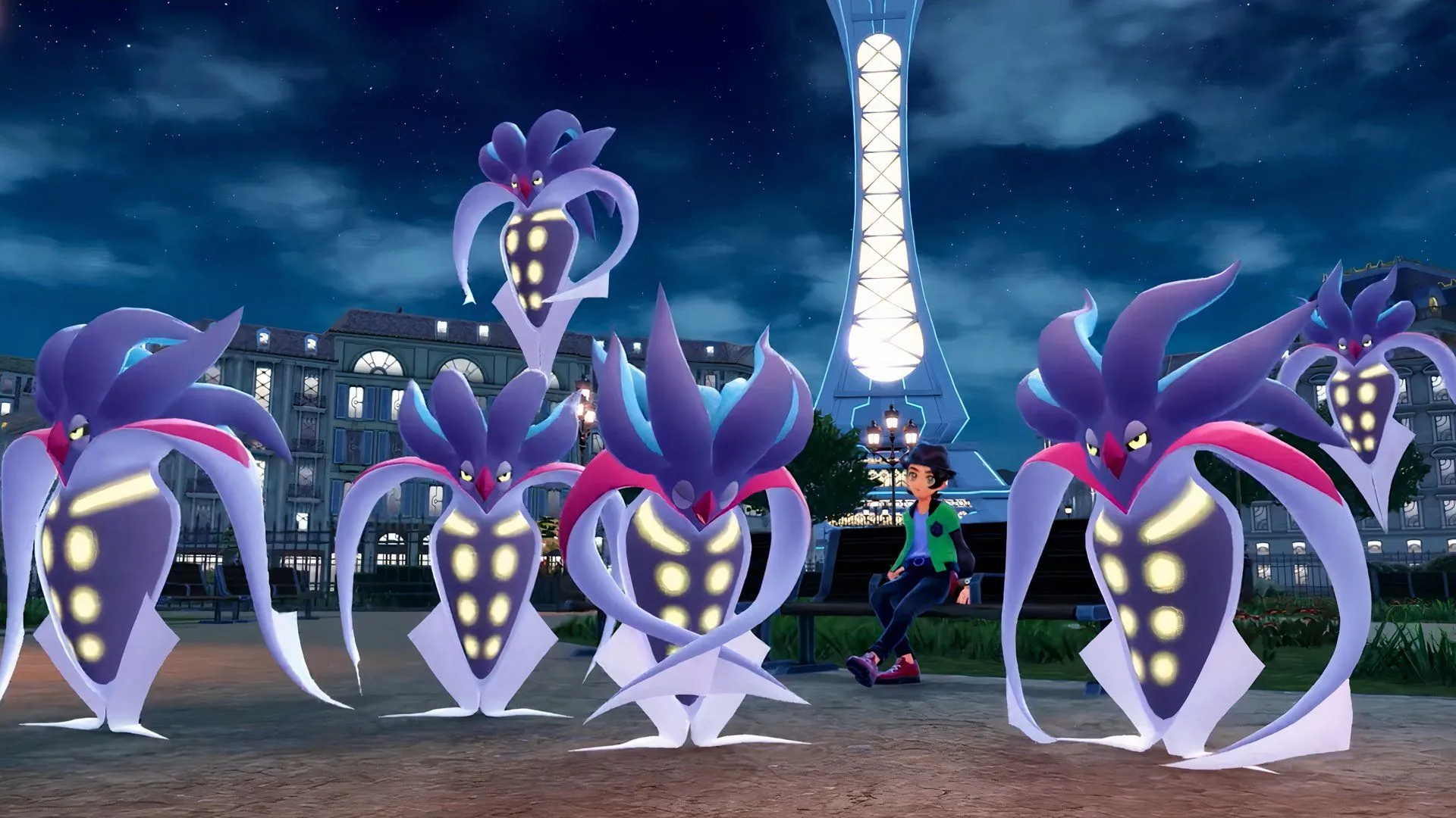 Malamar bản thường và những biểu hiện thôi miên xuất hiện trong Pokemon Legends: Z-A, so sánh hình ảnh và tư thế chiến đấu