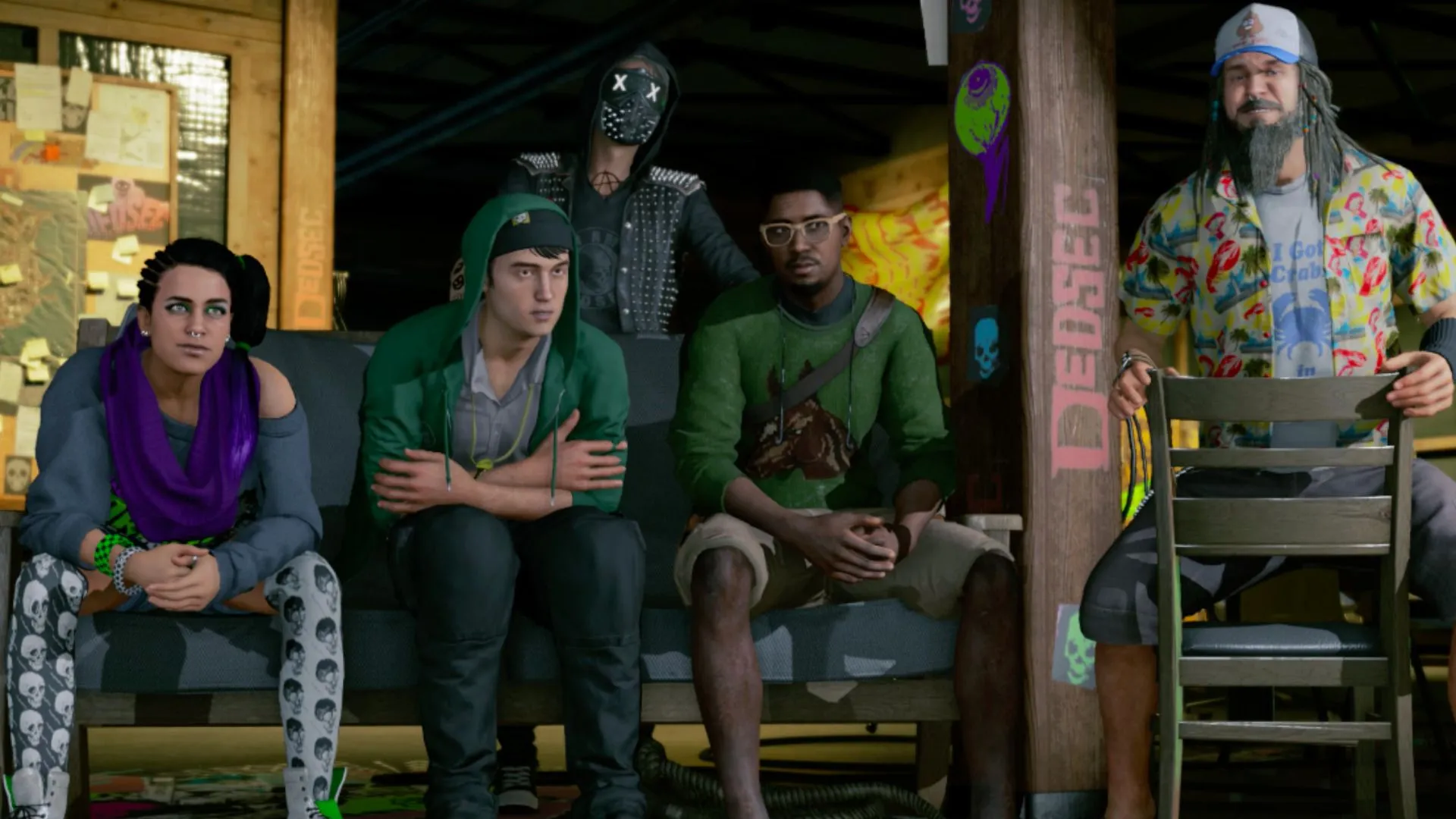 Marcus và phong cách tươi sáng của Watch Dogs 2 phản ánh sự chuyển dịch tông điệu khỏi yếu tố chính trị nghiêm túc của phần 1