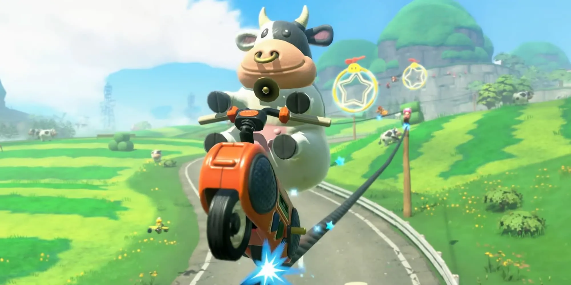 Mario Kart World Cow Rail
