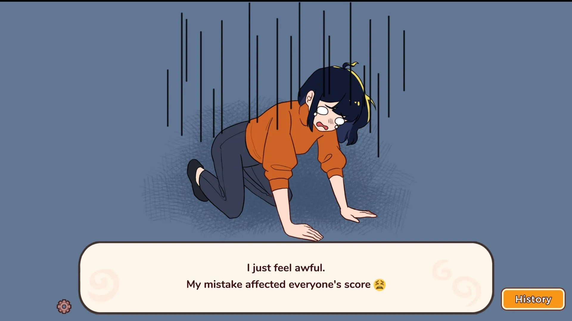 Mary và các nhân vật phụ trong đoạn visual novel của Little Problems