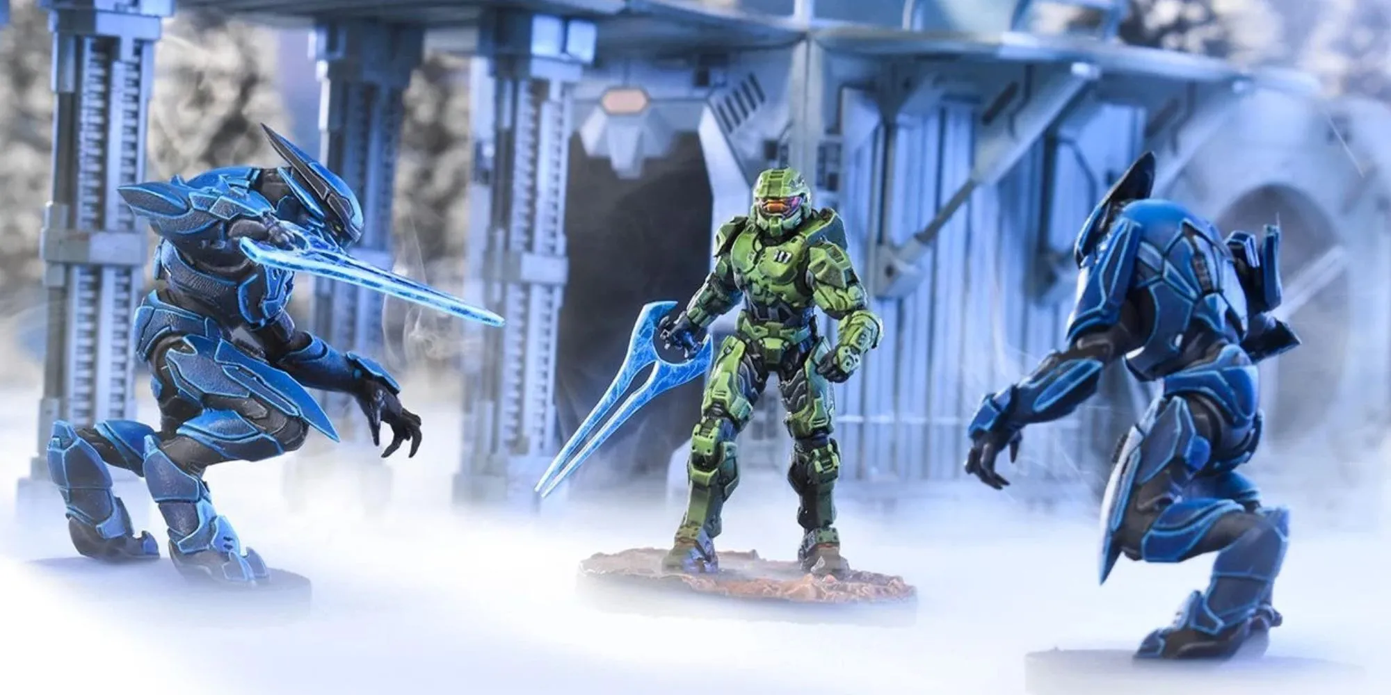 Master Chief chuẩn bị giao chiến trong Halo Flashpoint thể hiện tính đối kháng mô phỏng của tabletop