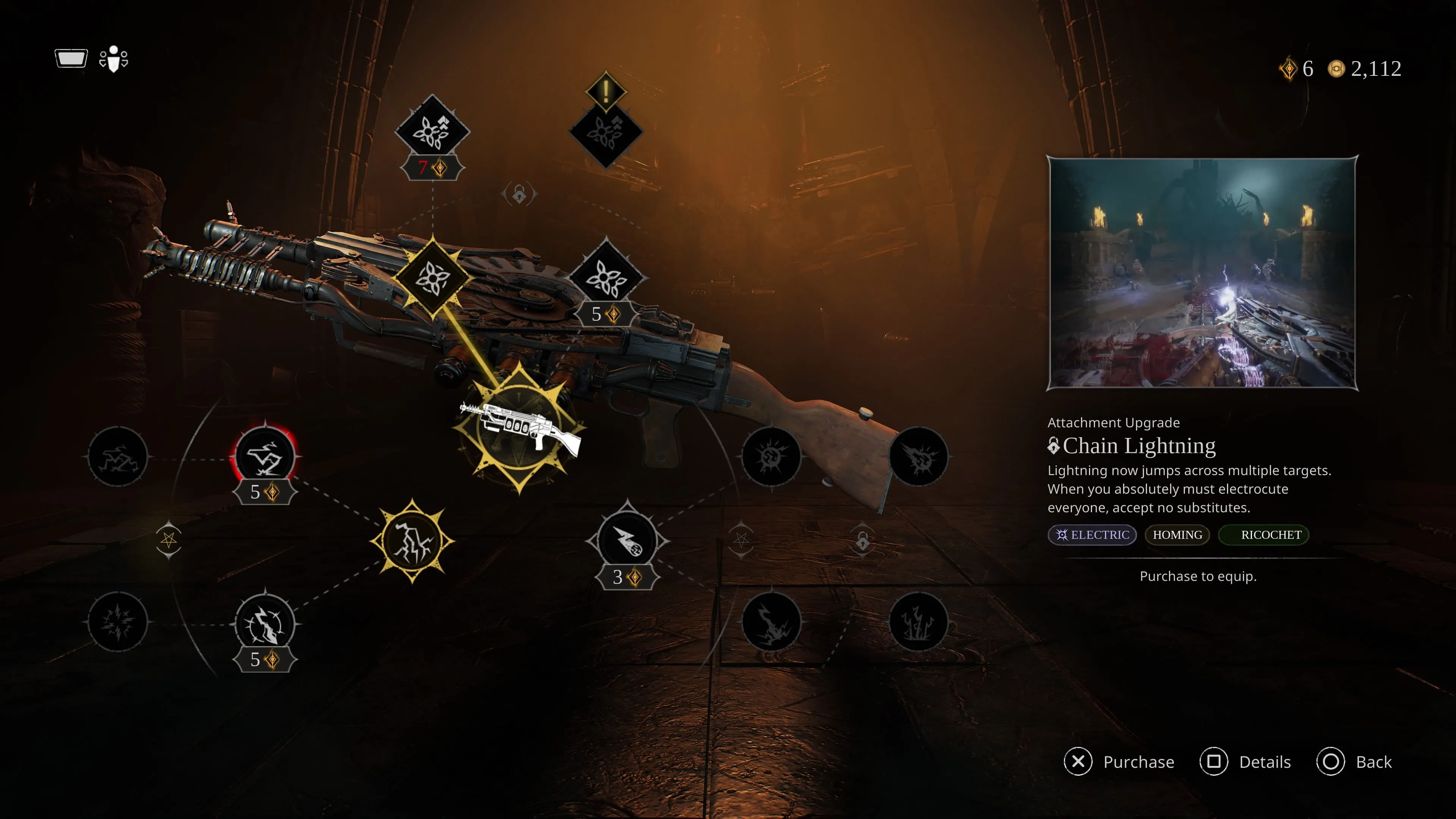 Mẫu vũ khí Electrodriver và shotgun trong Painkiller, ánh sáng Gothic và chi tiết steampunk