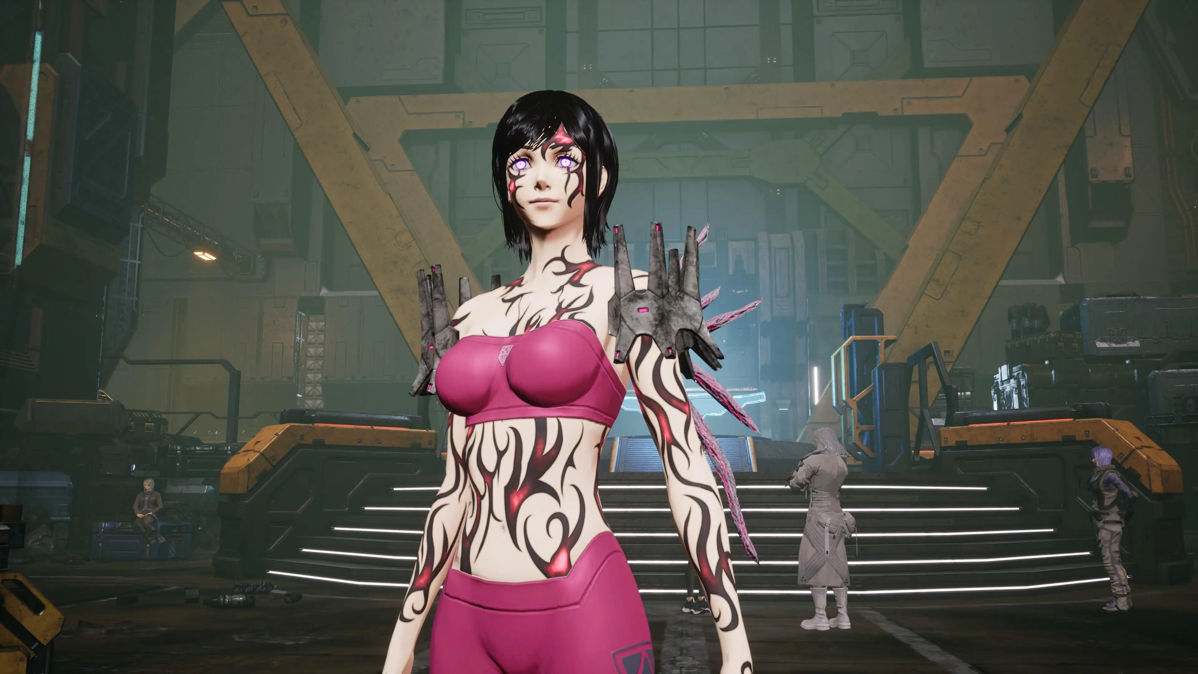 Minh hoạ một nhân vật bị biến đổi bởi Factors, thể hiện sự chuyển đổi hình dạng sinh học