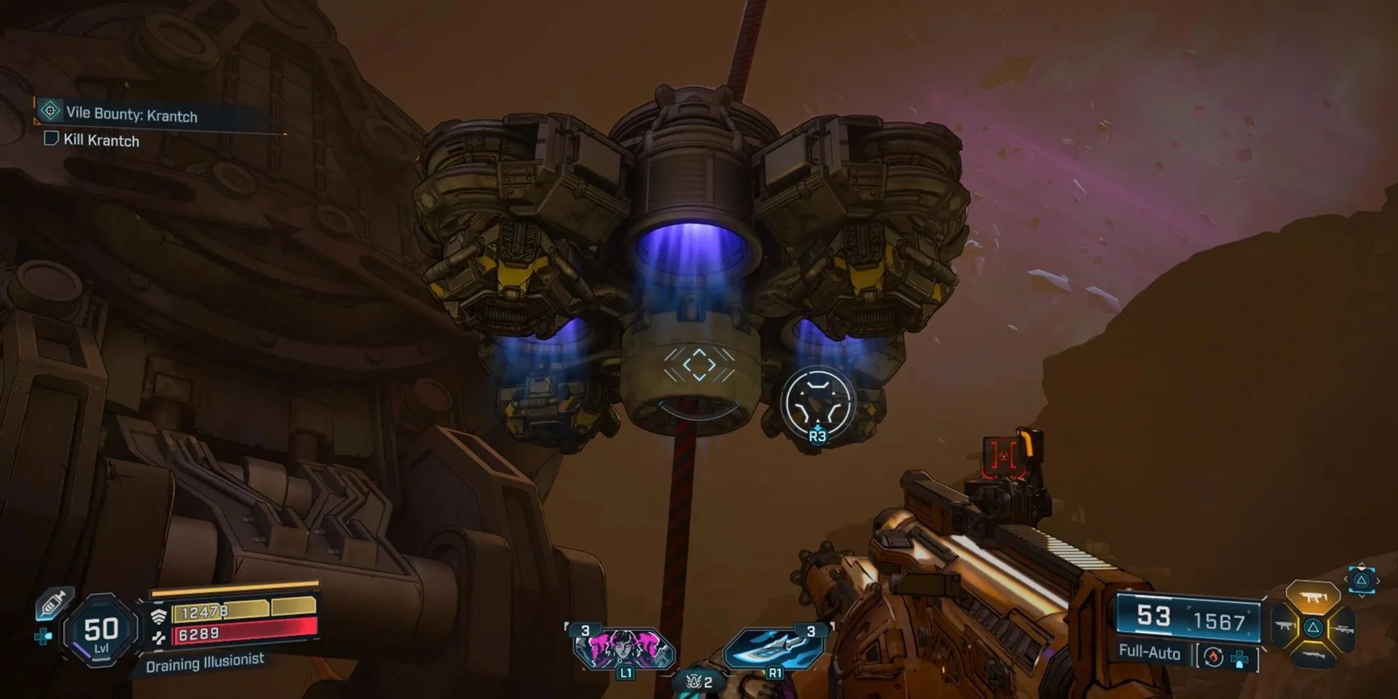 Người chơi được phóng lên từ Balloon Silo để quan sát vùng Kyros và tìm Vault Key Fragments