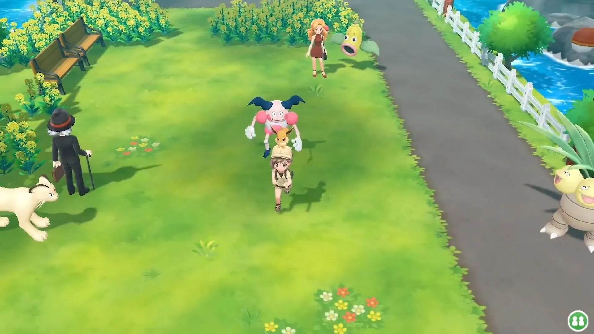 Nhân vật nữ trong Pokémon: Let's Go, Pikachu! trên Switch, minh họa thiết kế nhân vật và cảm giác bắt Pokémon được làm mới với Poke Ball Plus