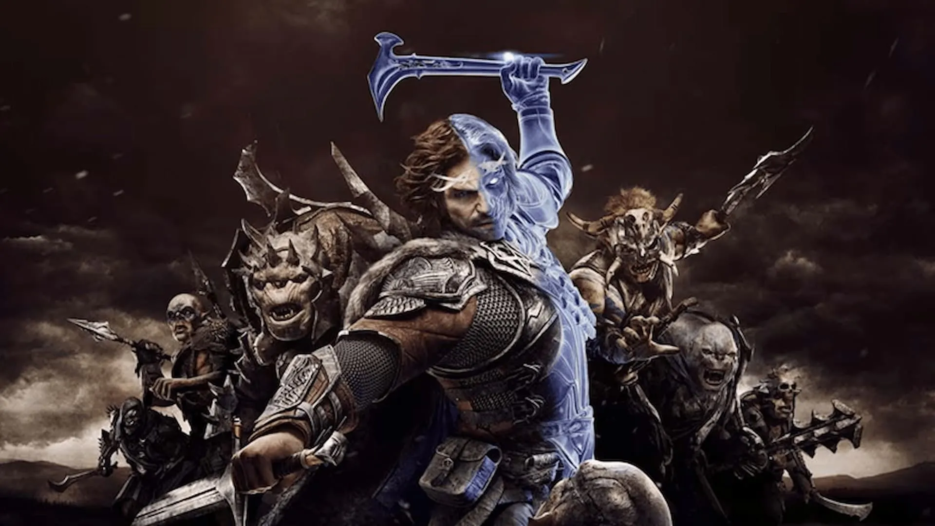 Orc Warchief trong Middle-Earth: Shadow of War với vương miện quyền lực sau khi thăng chức