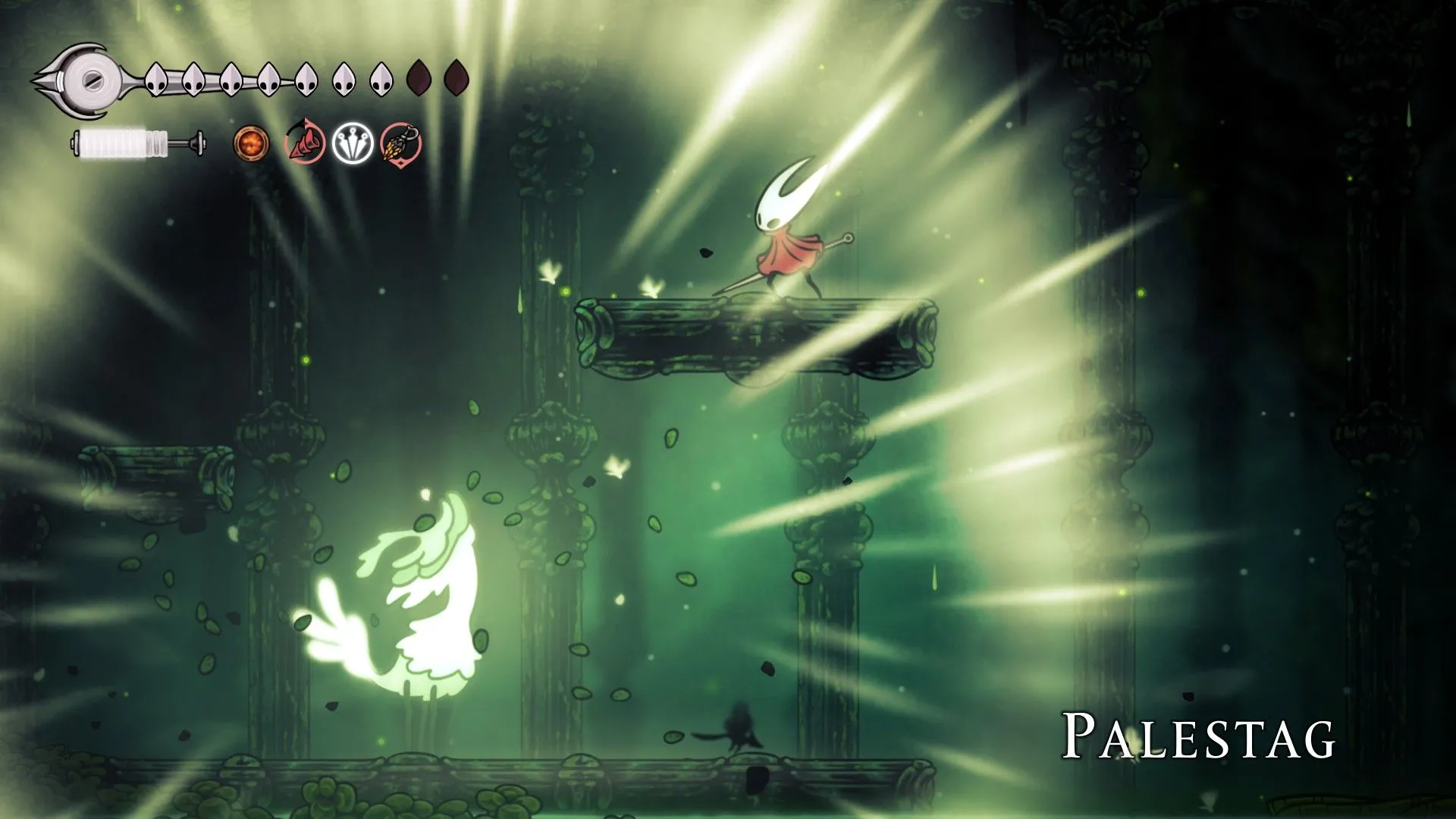 Palestag bắn tia ngang trong Verdania, trận đấu mang tính lặp lại trong Silksong