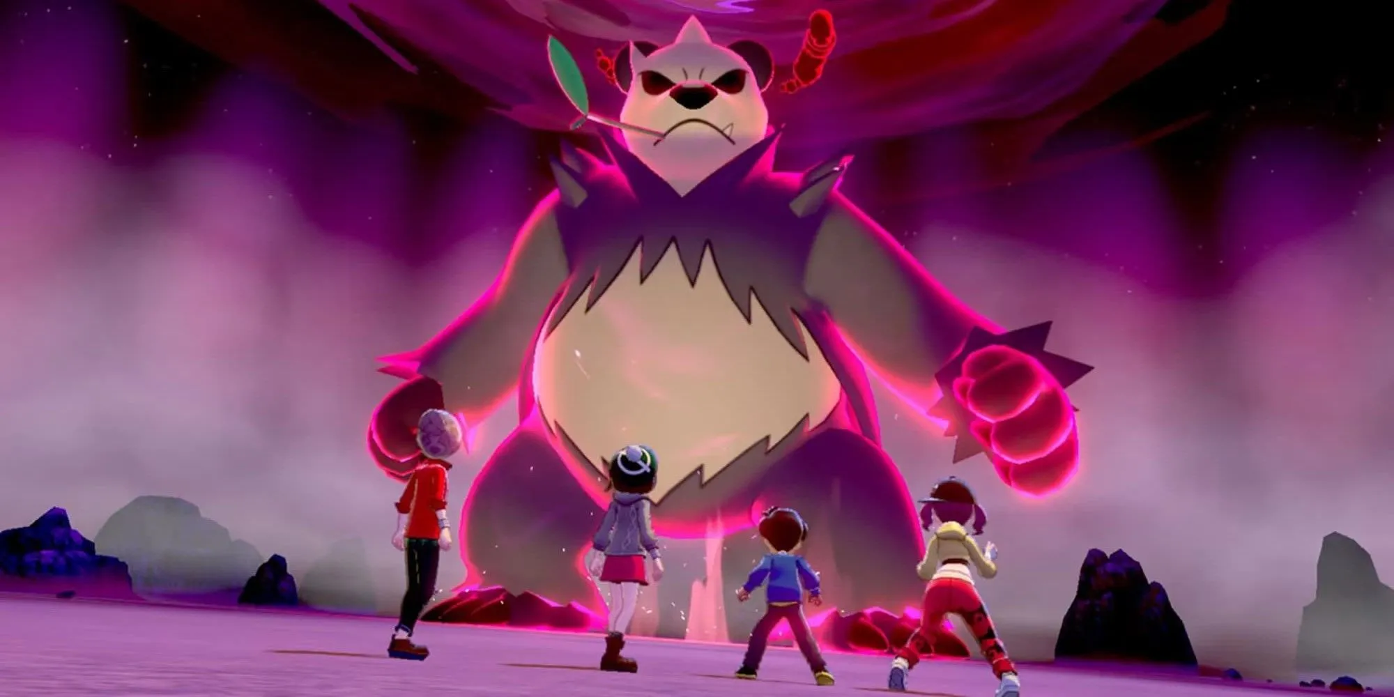 Pangoro Max Raid Battle in Pokemon Shield