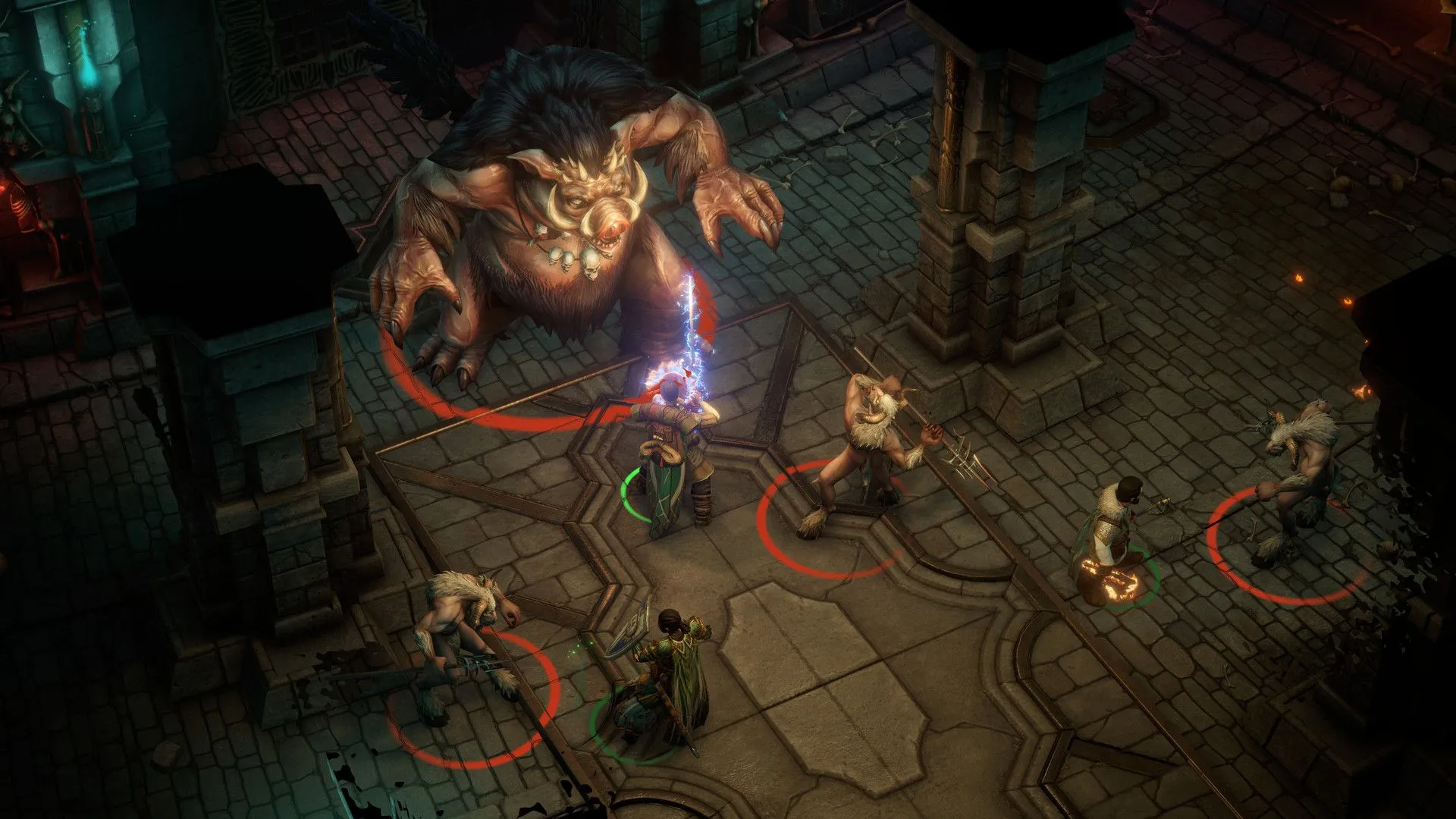 Pathfinder: Wrath of the Righteous — giao diện chiến đấu isometric và hệ thống lớp phức tạp, lựa chọn nâng cấp hành trình của nhân vật