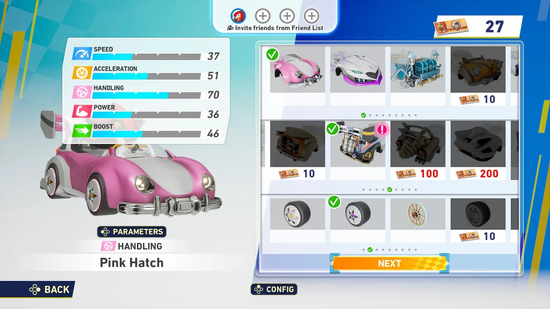 Pink Hatch - build drift kết hợp top speed cho lối chơi kỹ thuật trong Sonic Racing Crossworlds